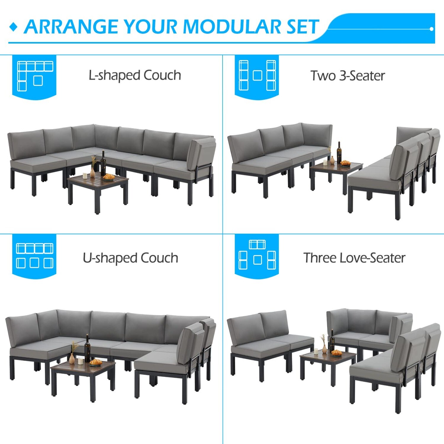 AECOJOY 16077GR-LS01 Patio-Sofas-Daybeds - View #6