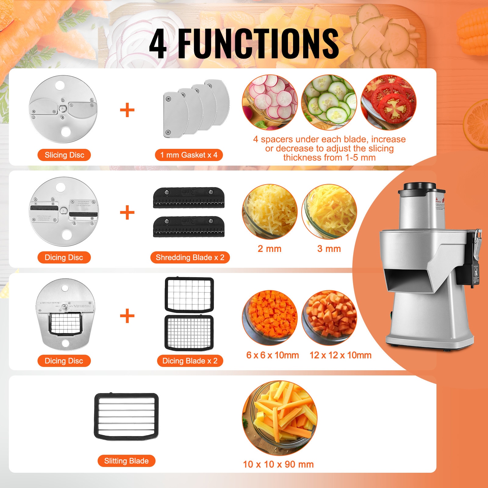 VEVOR SCDDSCQPJYZL03745V1 Food-Slicers - View #2