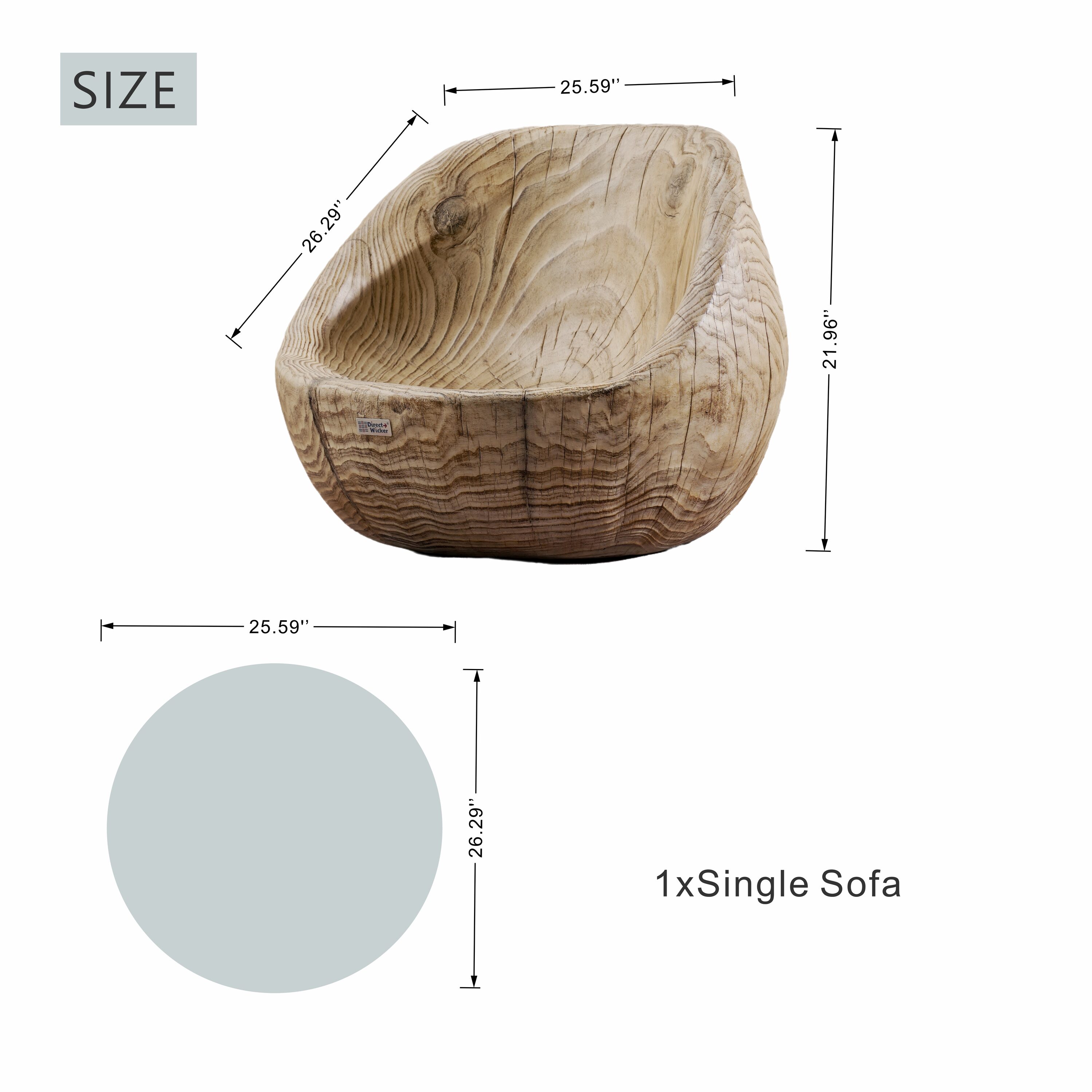 Direct Wicker DWC-230077ST20SC Patio-Conversation-Sets - View #8