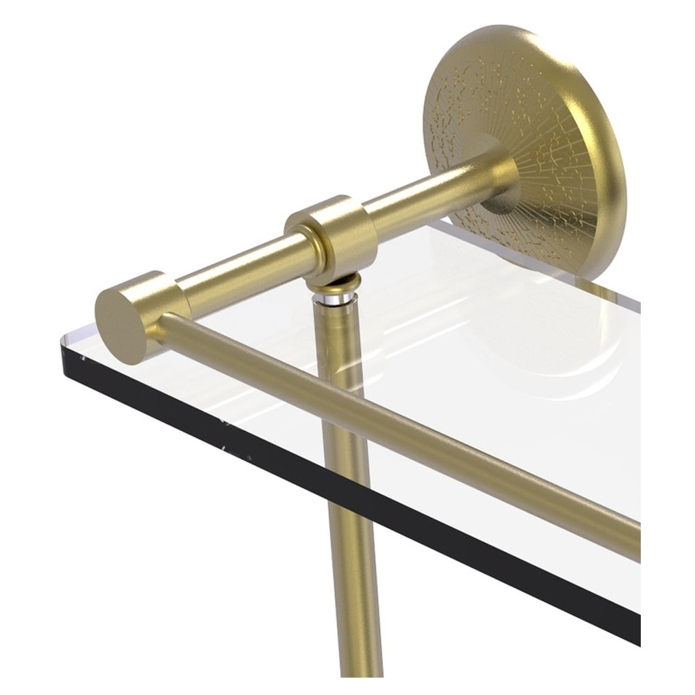 Allied Brass Monte Carlo Satin 2-Tier Brass Wall Mount Bathroom