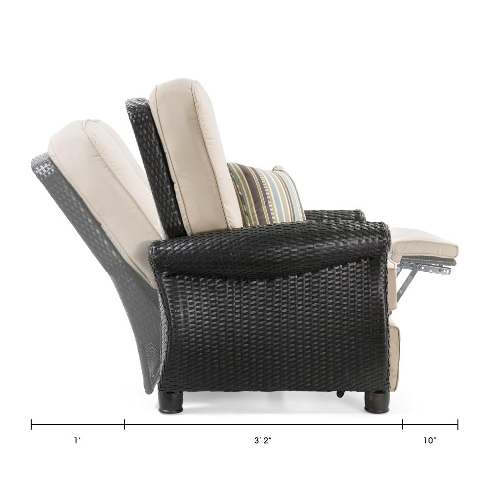 breckenridge recliner patio chair with cushion