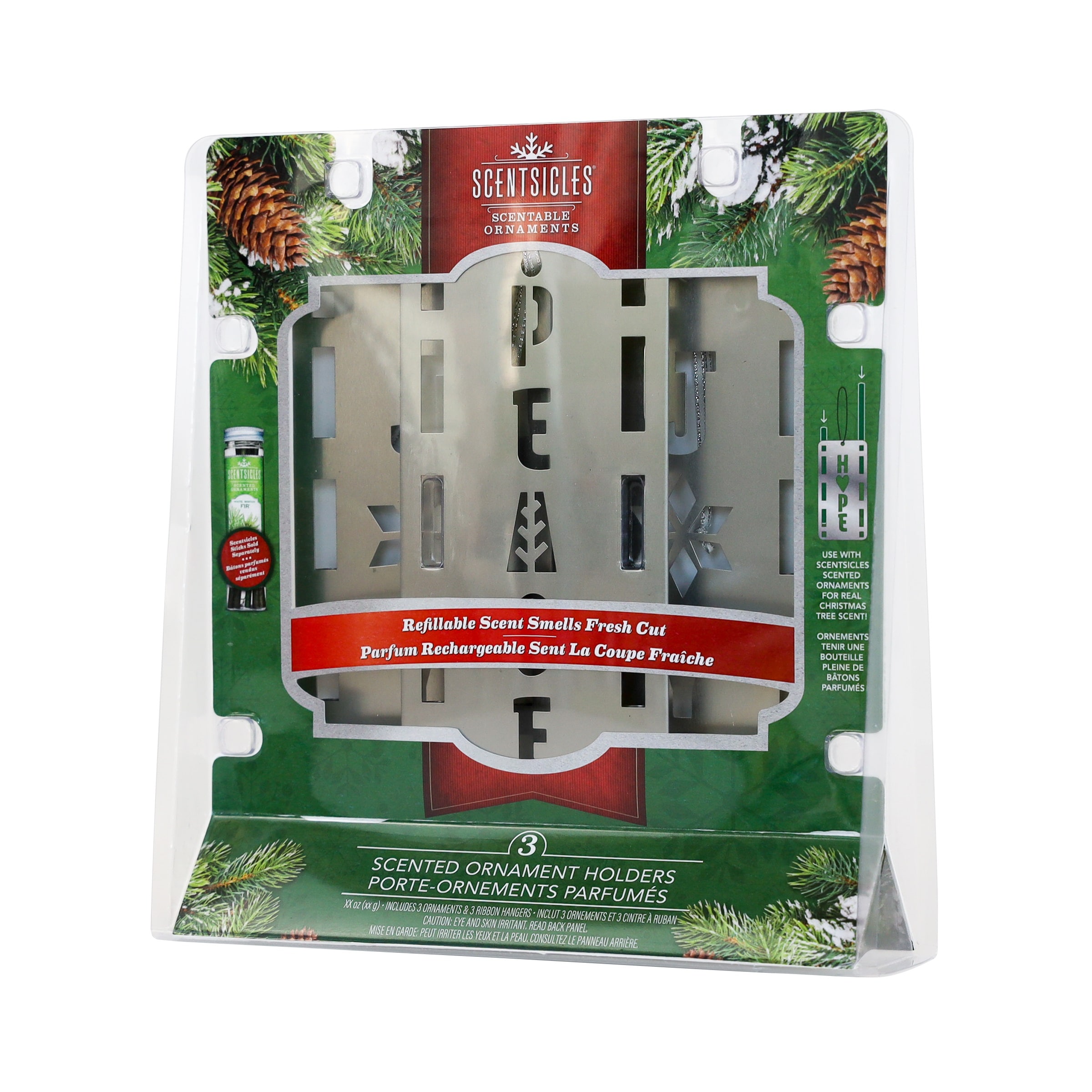ScentSicles 6-Pack Silver Assorted Standard Indoor Ornament in the  Christmas Ornaments department at