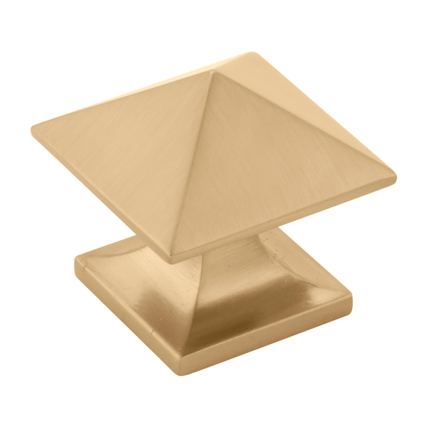 Hickory Hardware P3015-CBZ Studio 1-1/4-in Champagne Bronze Square Transitional Cabinet Knob