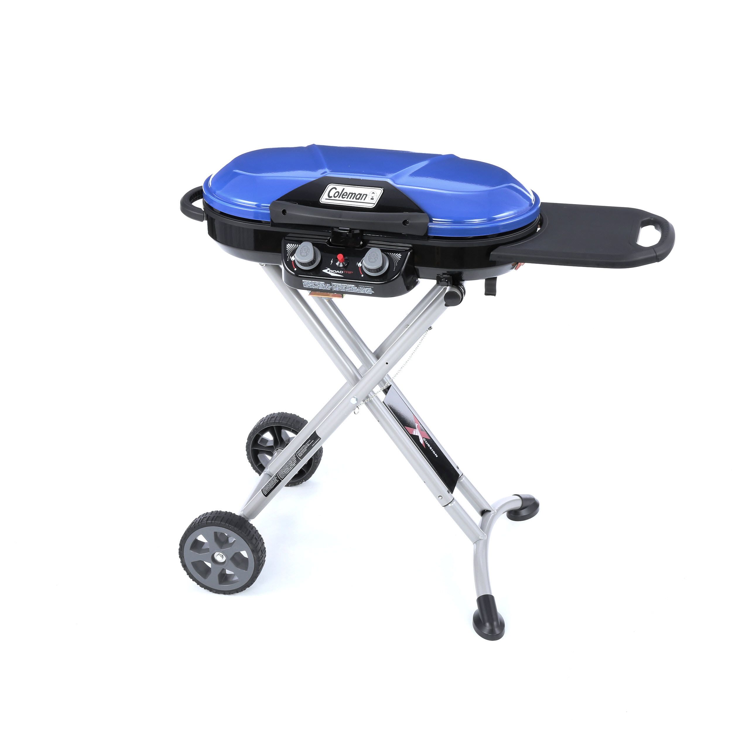 Coleman Roadtrip X-Cursion 285-Sq in Blue Portable Gas Grill at