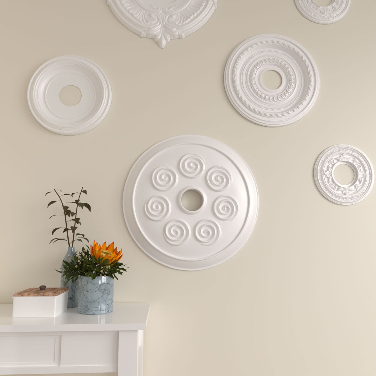 Ekena Millwork CM25SP Ceiling-Medallions - View #6