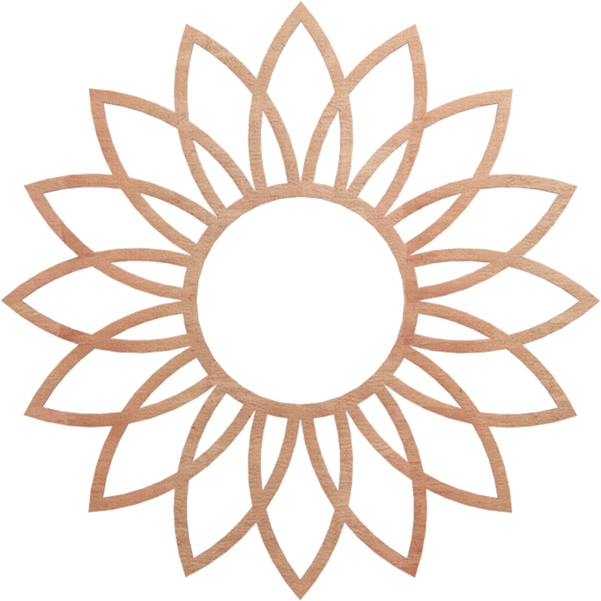 Ekena Millwork CMWP30X30X0250DACH Daisy Fretwork 30-in W x 30-in L Contemporary Cherry Wood Whole Ceiling Medallion