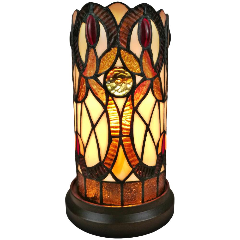 Amora Lighting AM337TL05 15-in Multi Pull-chain Table Lamp with Glass Shade