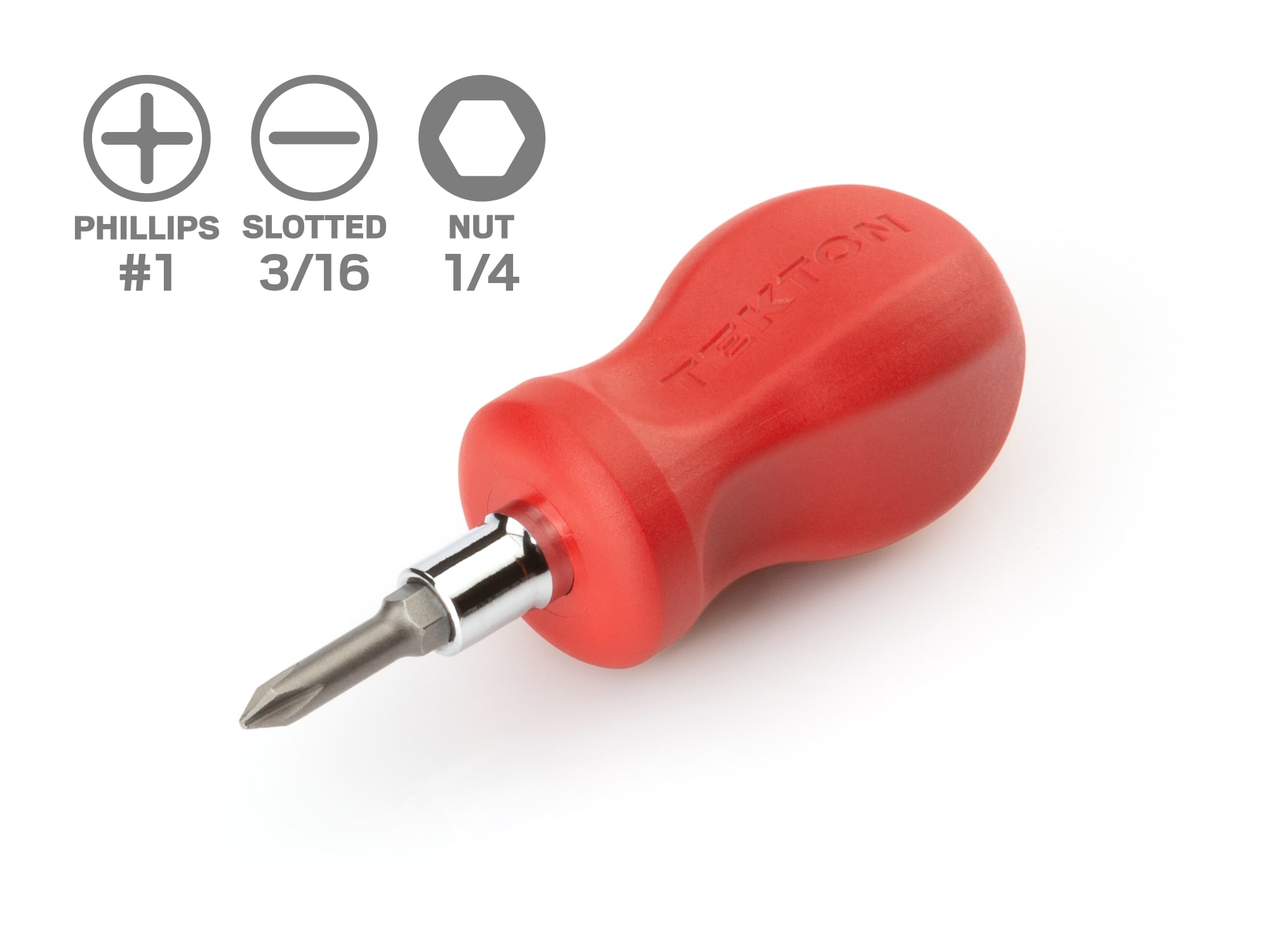 TEKTON DMT17001 2 -Piece 1-1/2-in Multi-Bit Screwdriver
