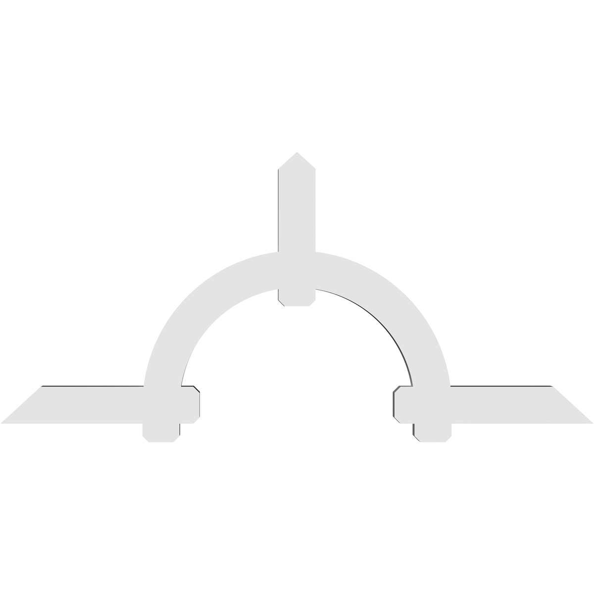 Ekena Millwork GBP096X44X0406ERI00 Exterior-Brackets-Braces - View #4