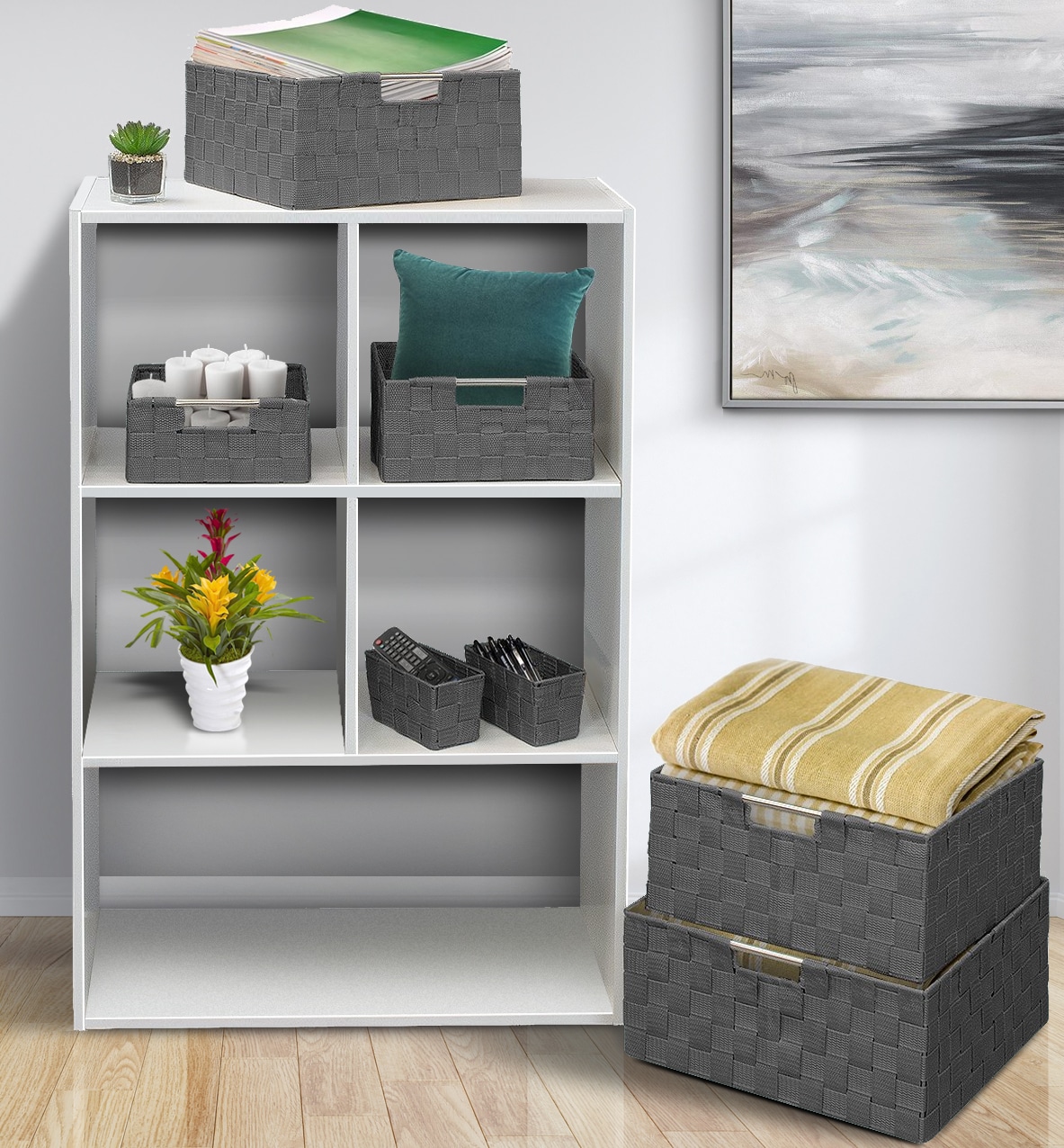 SORBUS WEV3-GRY Bins-Baskets - View #3