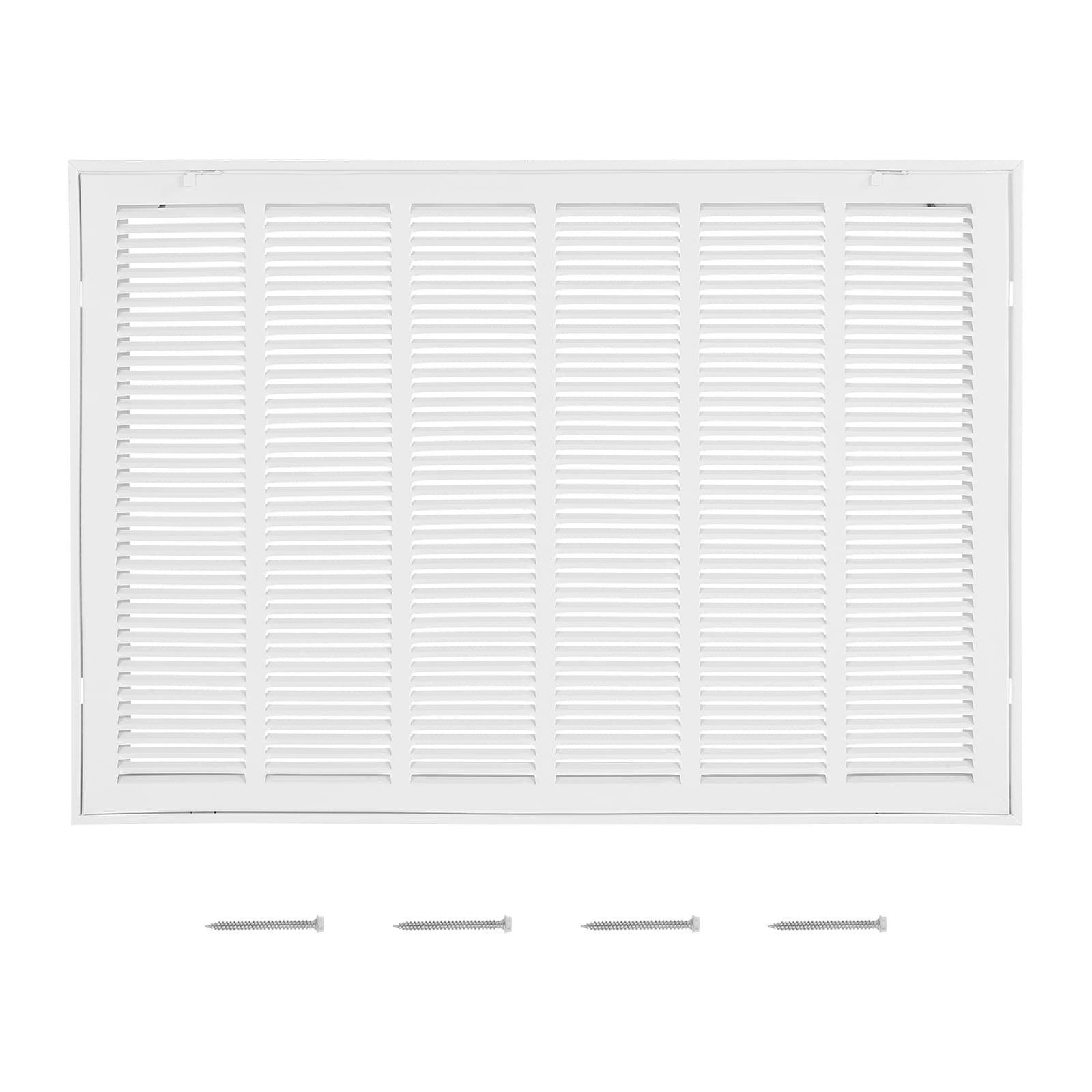GIVIMO Return Air Filter Grille - Fits 30-in W x 20-in H Wall Duct Opening - Powder-Coated Steel Vent Cover with Detachable Door for 1-in Filters #LW102GIVSS3364
