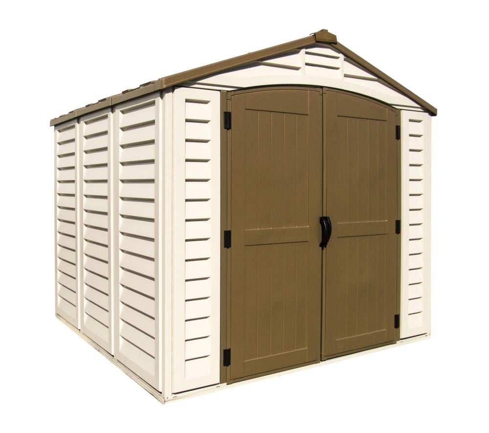 DuraMax Building Products 8-ft x 8-ft DuraPlus Gable Vinyl Storage Shed ...