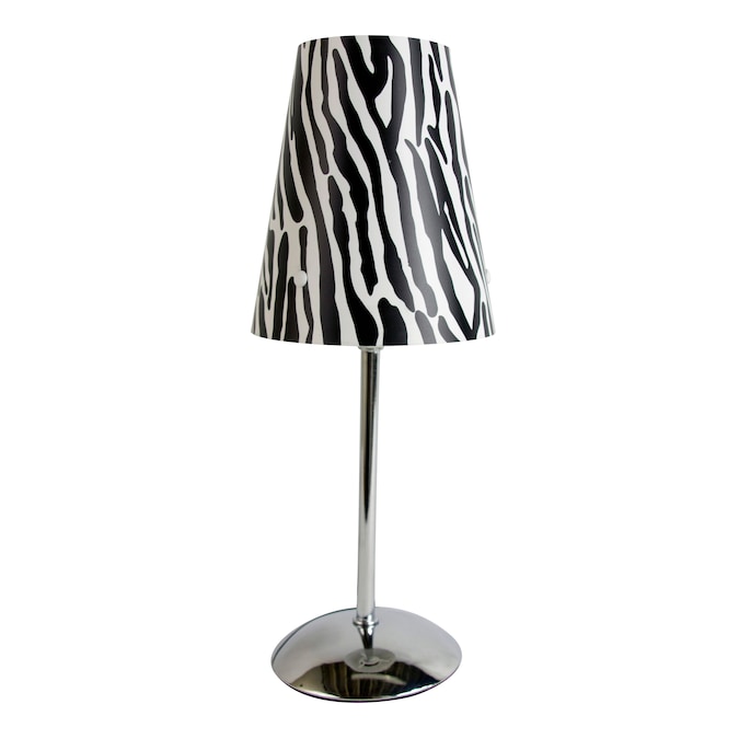 Zebra Table Lamp With Fabric Shade, Zebra Table Lamp