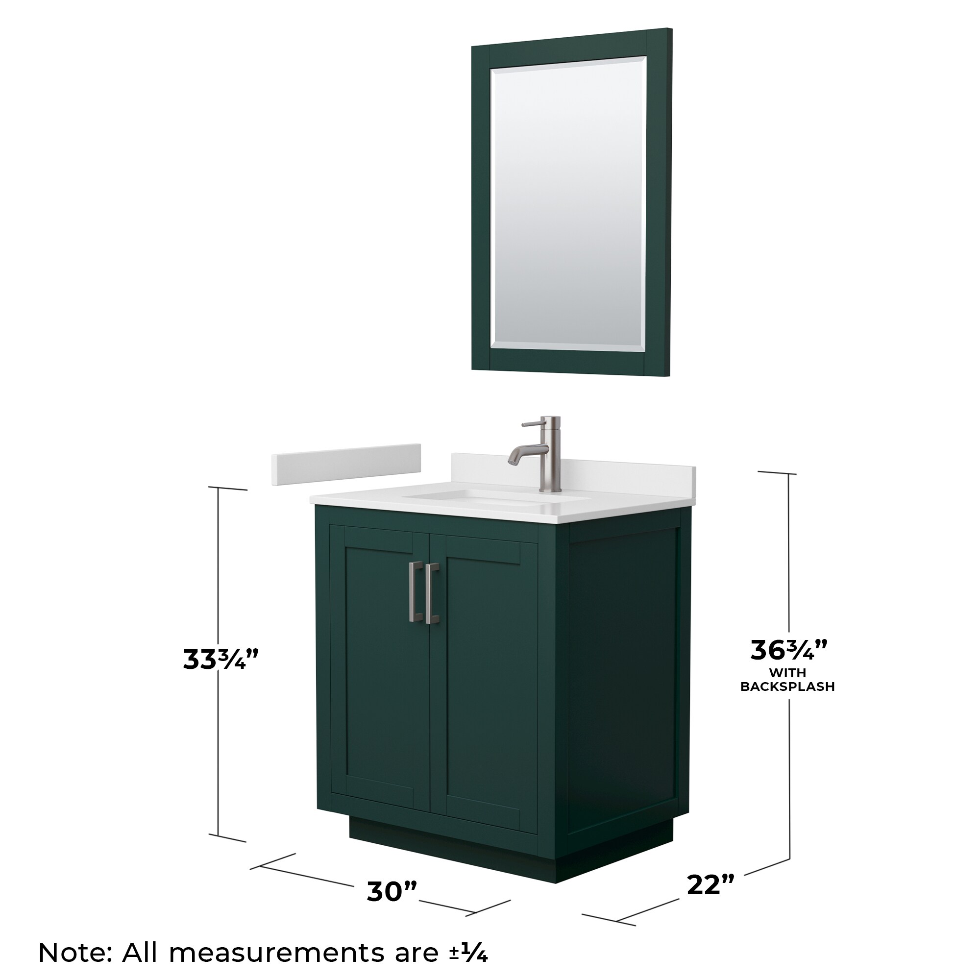 Wyndham Collection WCF292930SGEWCUNSM24 Bath-Vanity-Combo - View #6