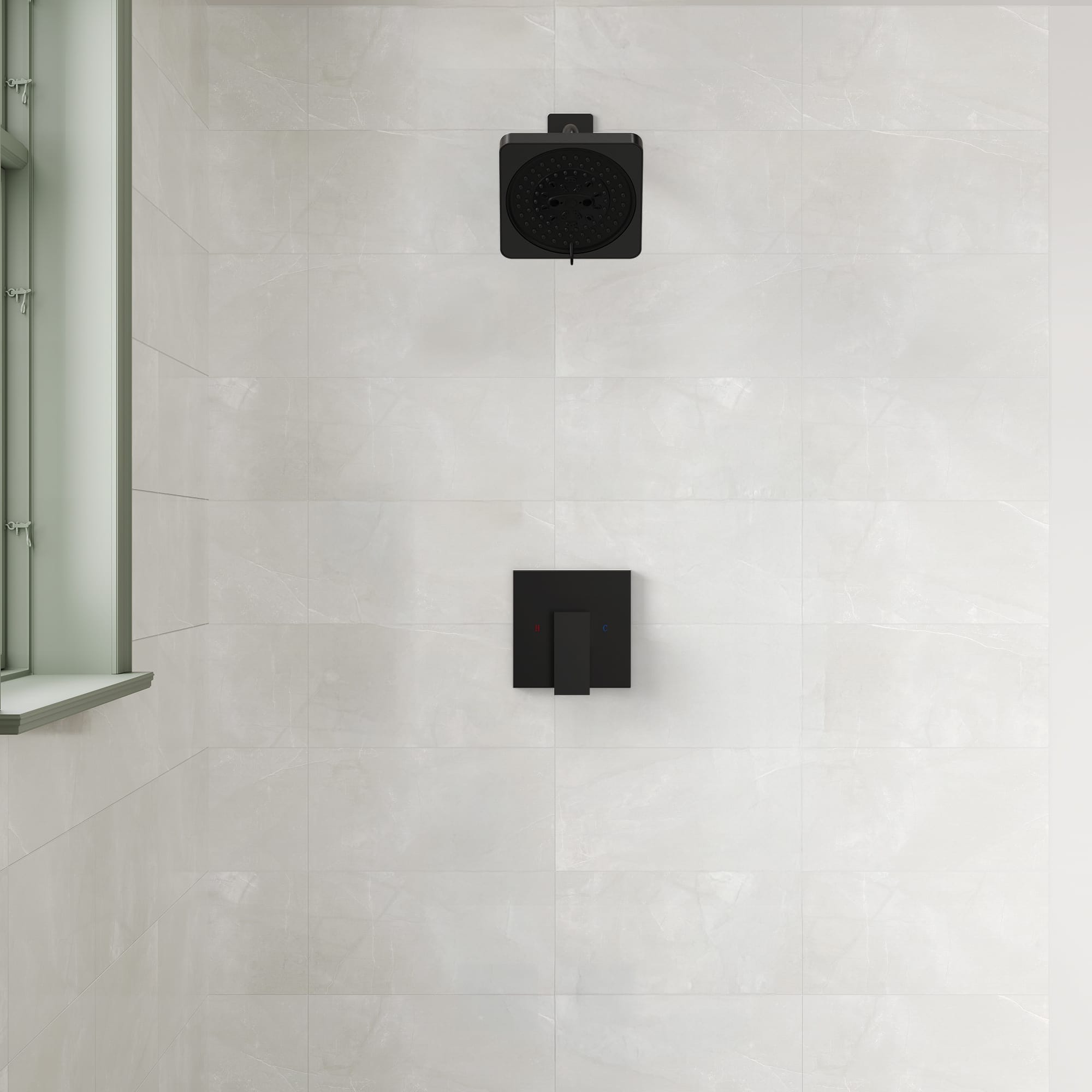 EVERSTEIN SFS-1130-BK Showerhead-Bar-Panels - View #13