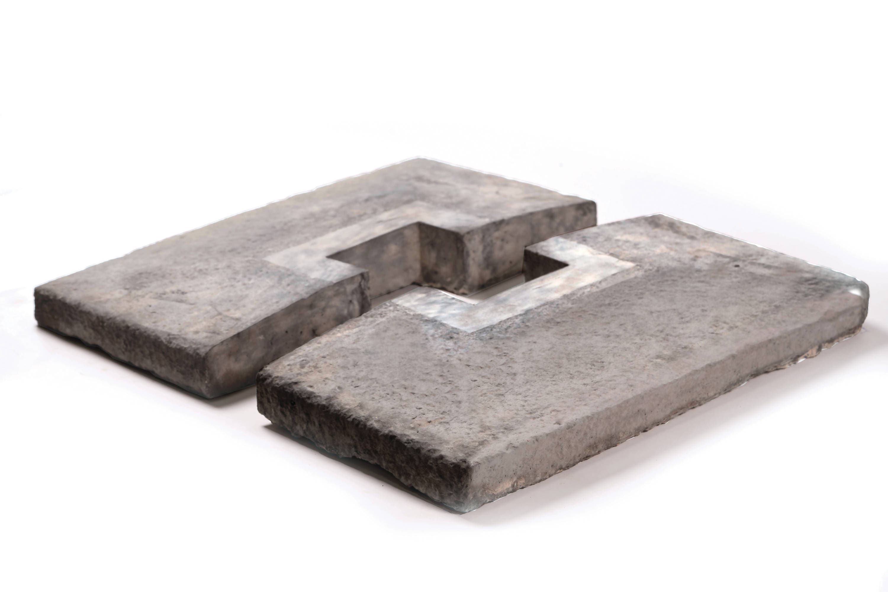 ClipStone CSS.413.150.4P 18-in x 18-in CapStone 2.25 Square feet Grey Manufactured stone veneer