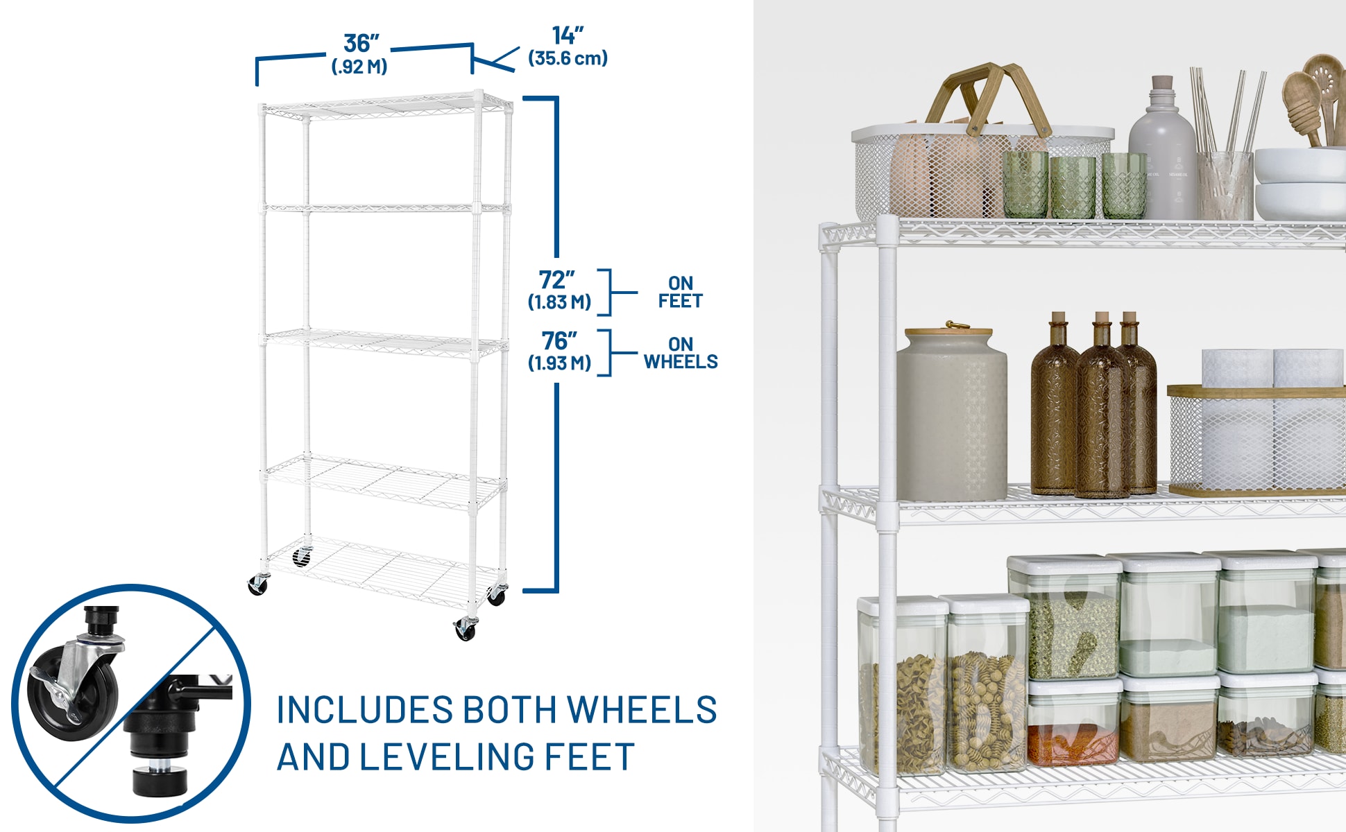 Seville Classics SHE15392B Free-Standing-Shelving - View #6