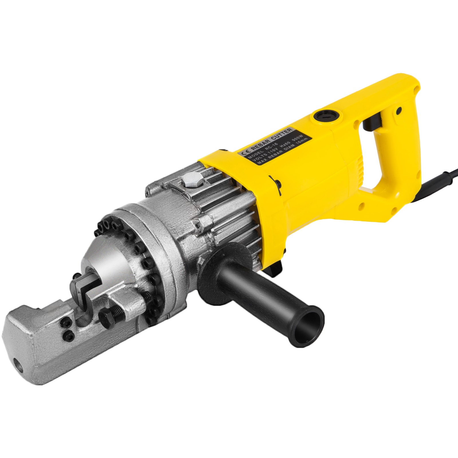 VEVOR SCRC-16GJQGJ00900V1 Electric Rebar Cutter  900W Portable Electric Hydraulic Rebar Cutter  Cutting up to 5/8 Inch #5 4-16mm Rebar within 3 Seconds 110V with Easy to Carry Stainless Box