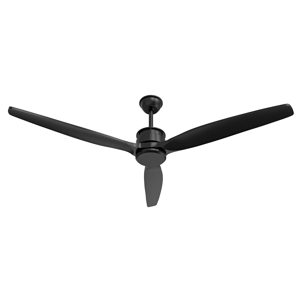 Homsee C-KF020230-01 59.8 Inch Modern Ceiling Fan in Black with Remote Control and Reversible 6-Speed Motor