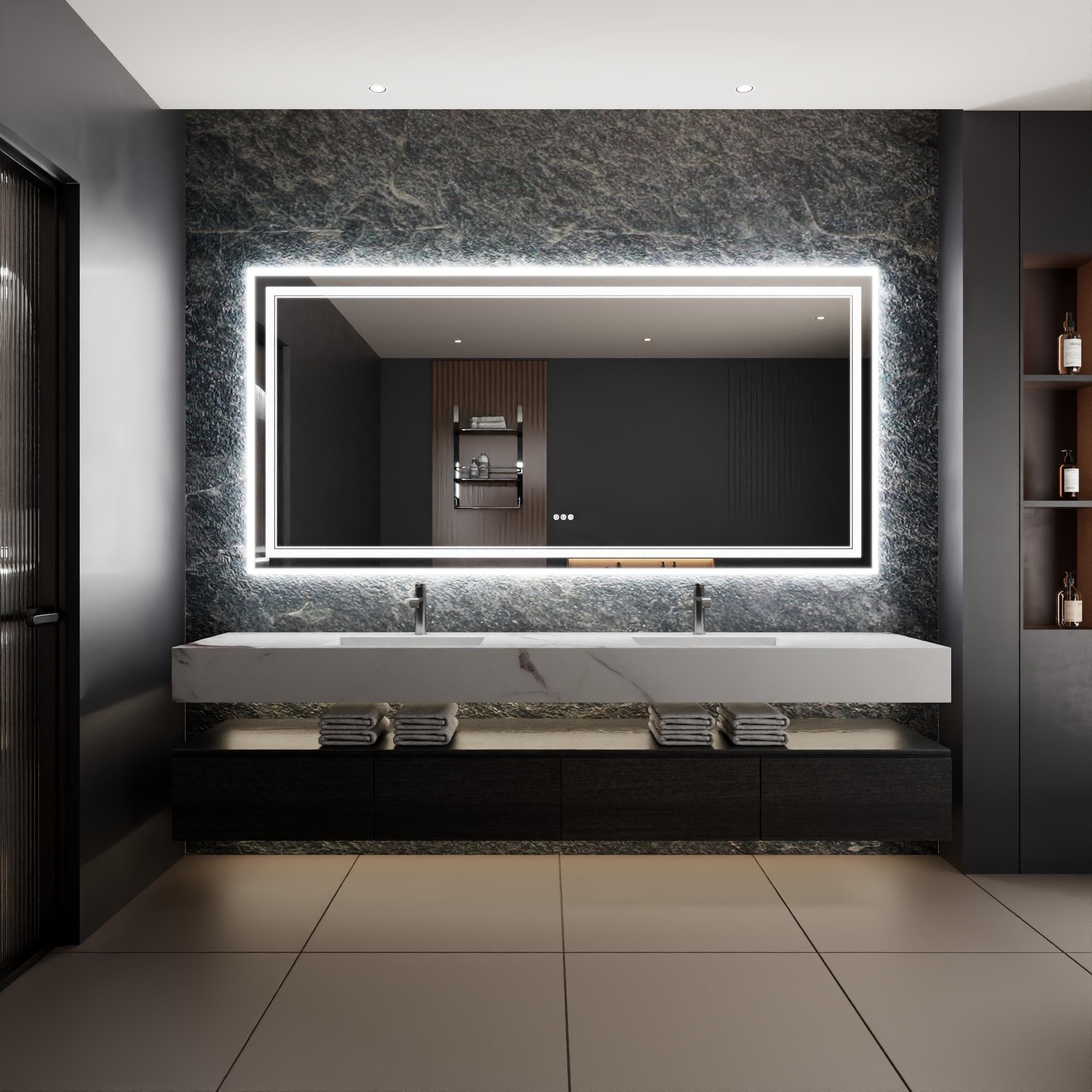 Bayfeve BFXB-17S4084-MIR Framed-Bath-Mirrors - View #4