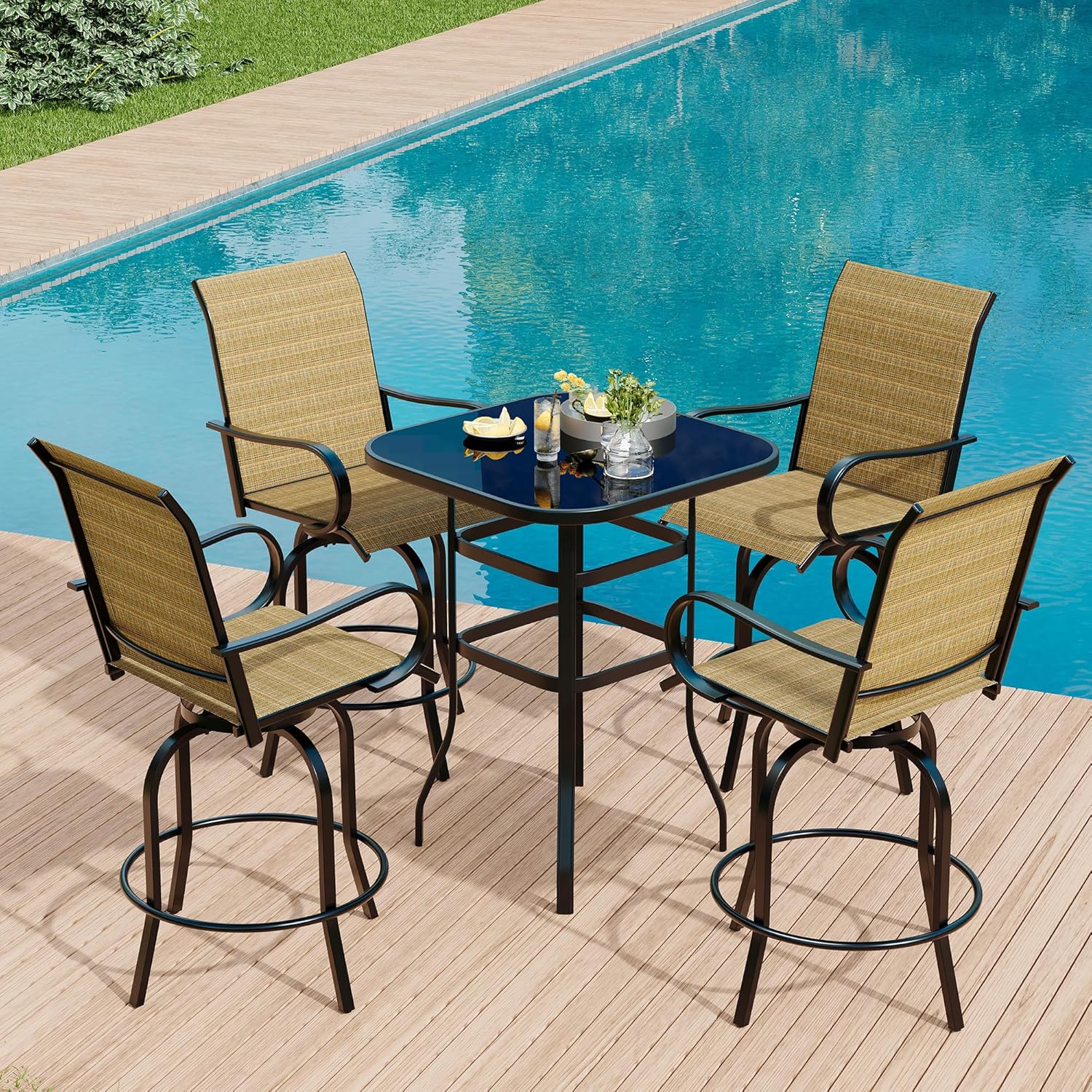 Qeetex LHF-HW-PPG-334N9LGM Patio-Conversation-Sets - View #5