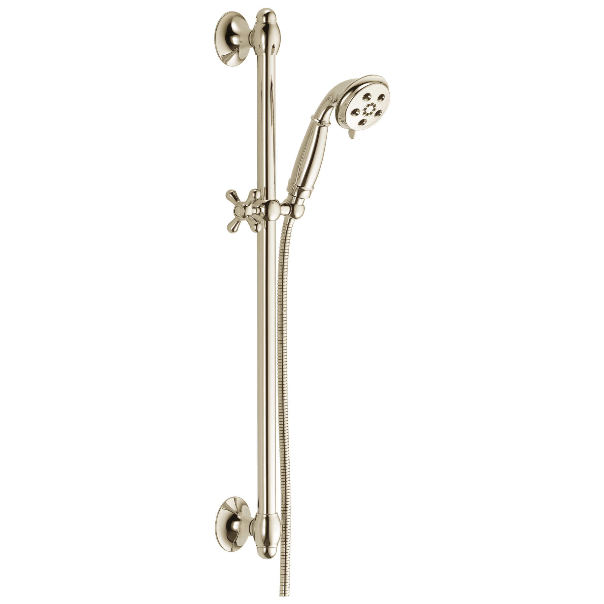 Delta 51308-PN Universal Showering Components 3.0 -Spray Polished Nickel 3.34-in Round Handheld Shower Head 1.75 GPM