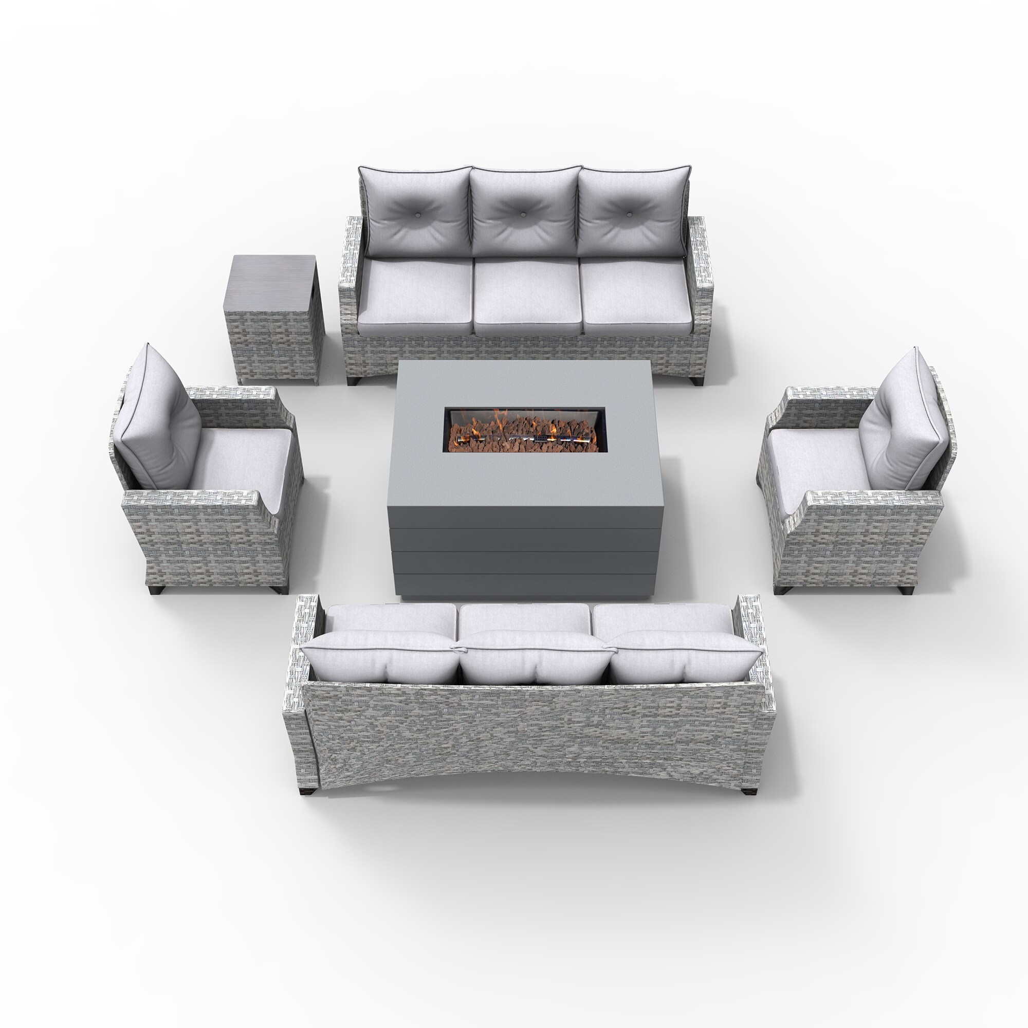 Moda Furnishings 2150-1802-3S Patio-Conversation-Sets - View #4