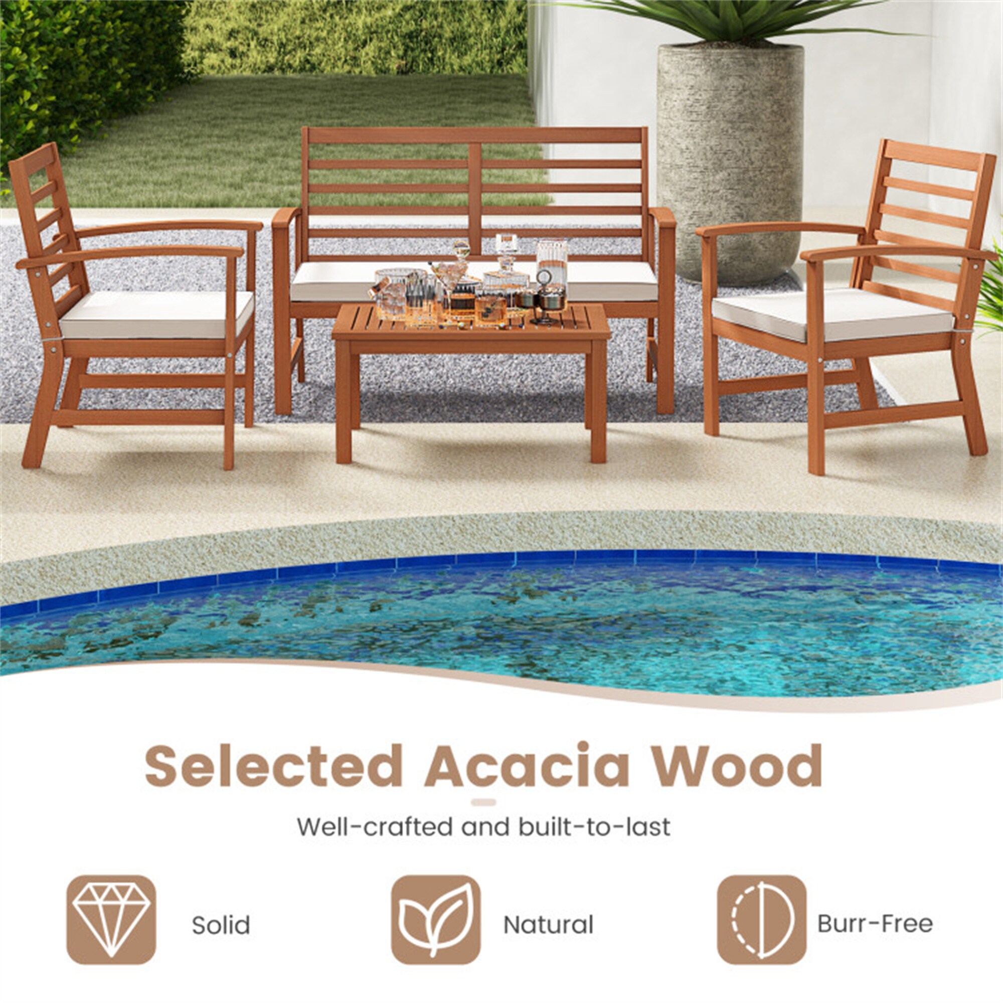 BABOOM BOM-72078WH-OR Patio-Conversation-Sets - View #9