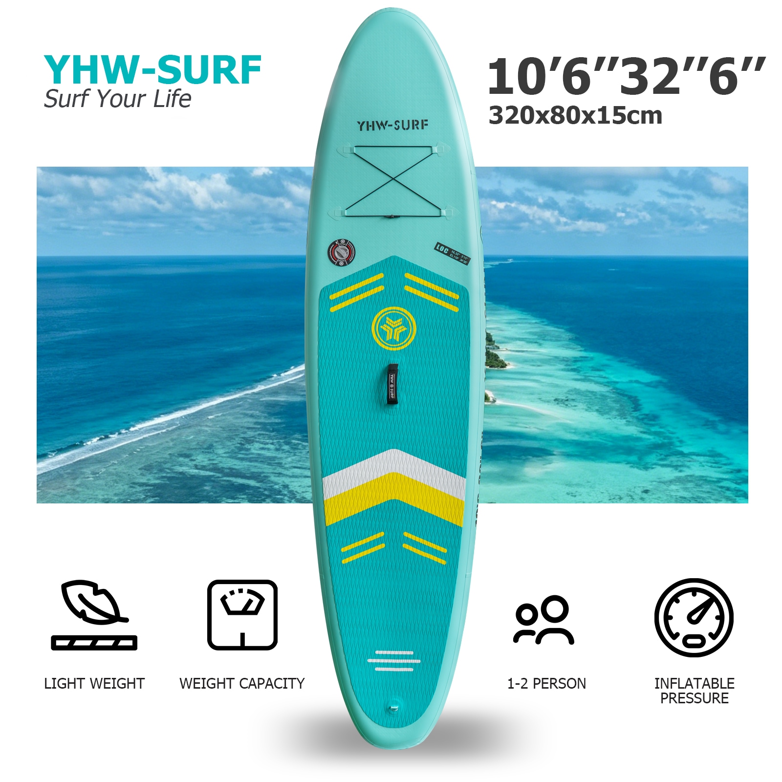InQracer YHW-SUP-G Stand-Up-Paddle-Boards - View #5