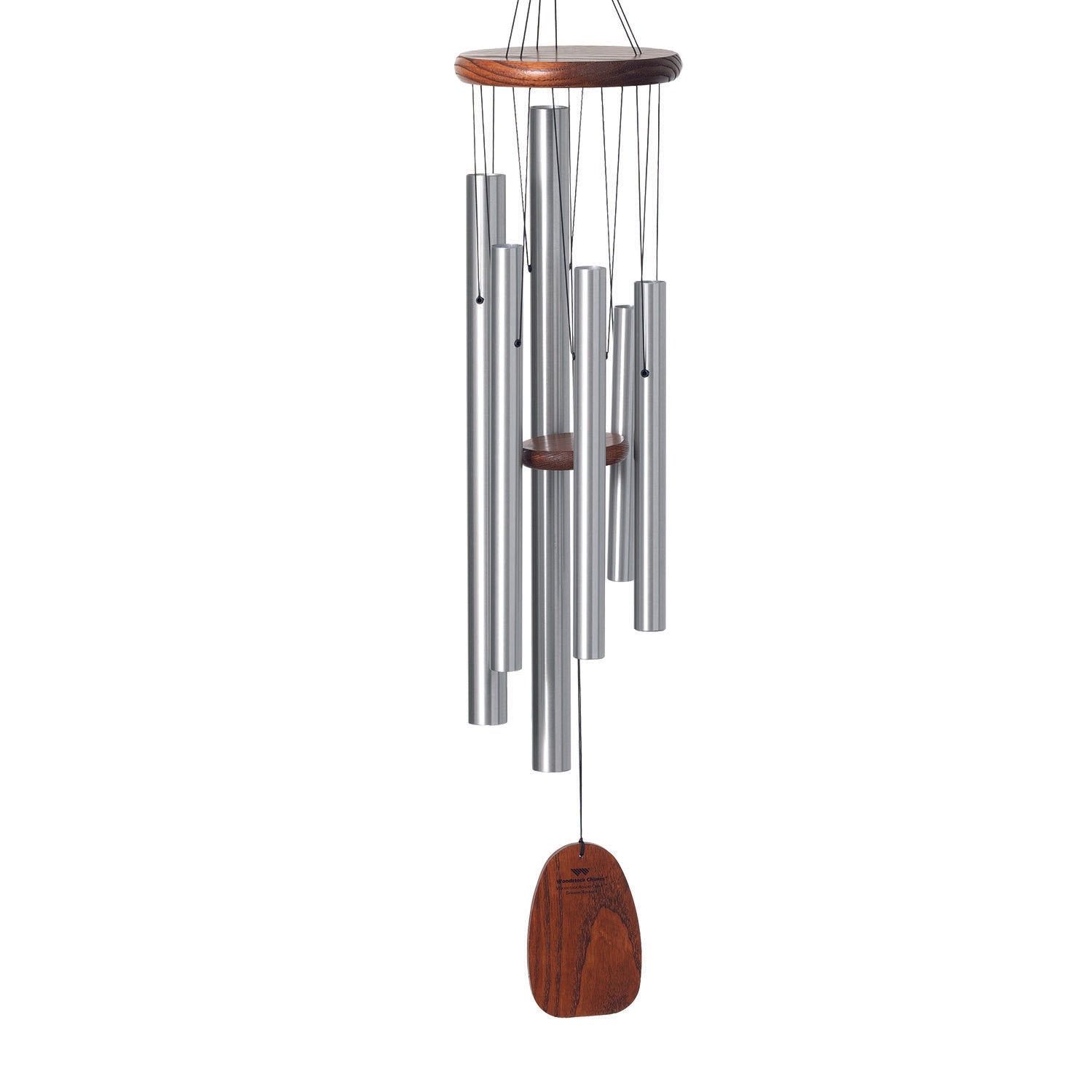 Woodstock Chimes ADSR 37-Inches Silver Metal Wind Chime