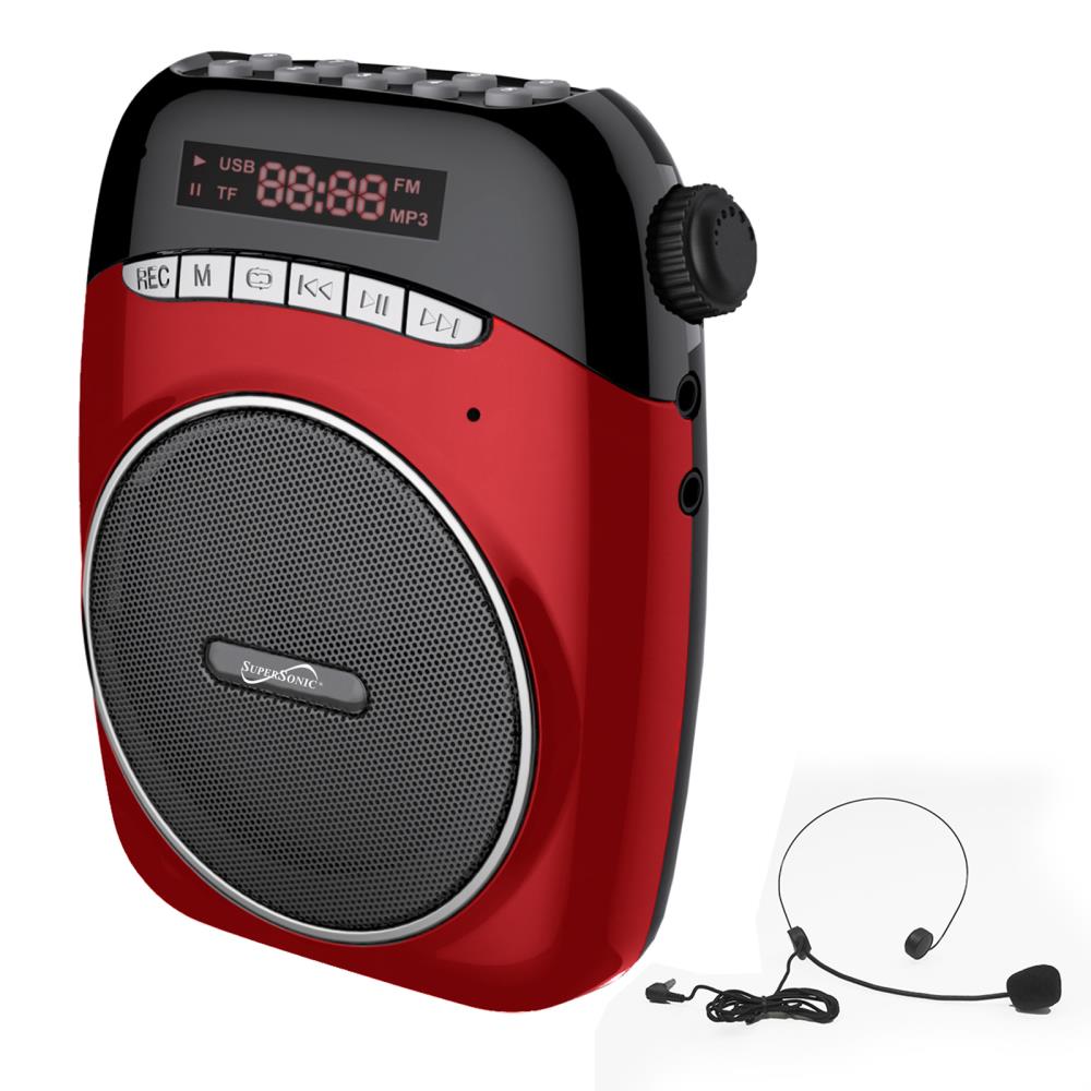 Supersonic 84986135M  Portable PA System with USB and Micro SD Card Slot