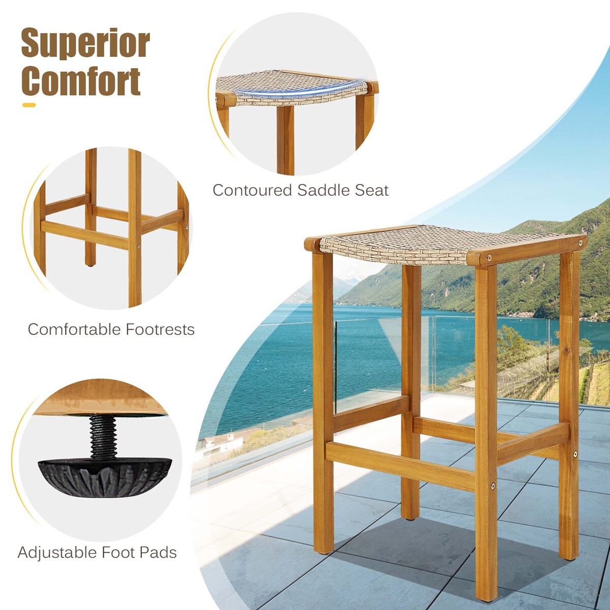 Costway HW71480-2 Patio-Chairs - View #8
