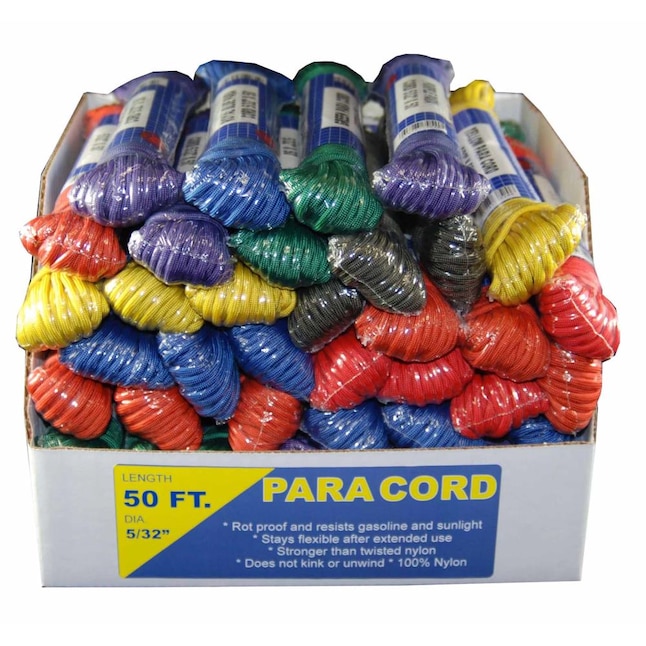 T.W. Evans Cordage 0.1562-in x 50-ft Braided Nylon Rope (By-the-Roll) in  the Rope (By-the-Roll) department at