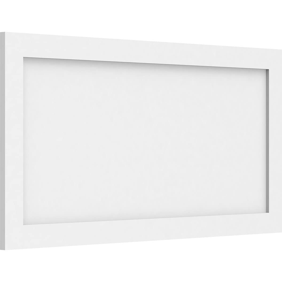 Ekena Millwork WALP36X18X062CNL 36-in x 18-in Smooth Paintable/Stainable White PVC Fretwork Wall Panel (