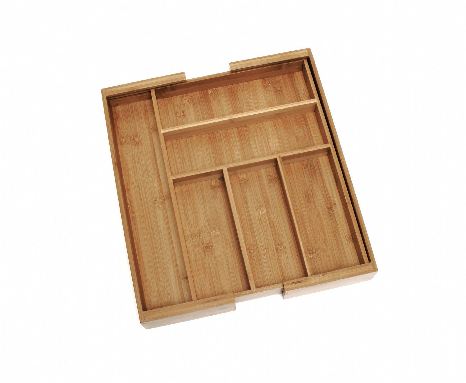 Simply Bamboo Brown Expandable Organizer Tray - 17.7