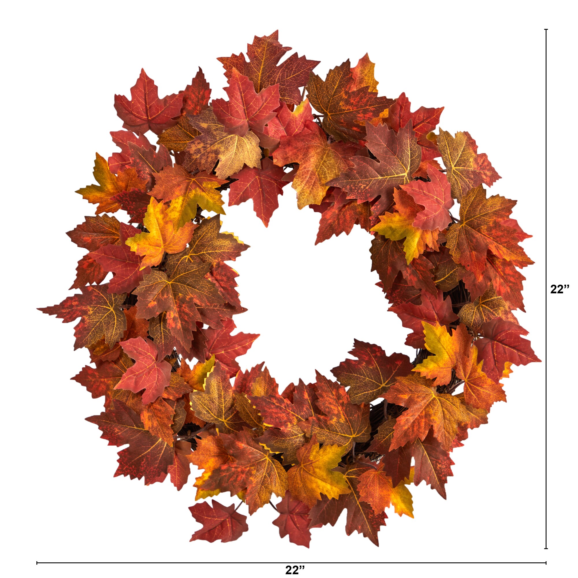 Nearly Natural W1216 Artificial-Thanksgiving-Wreaths - View #3