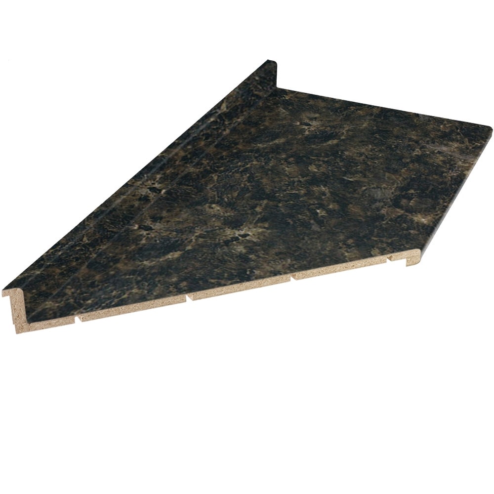 VTI Fine Laminate Countertops 369246F10L Formica 10-ft x 25.5-in x 4.5-in Labrador Granite Etchings Left-Hand Miter-Cut Laminate Countertop with Integrated Backsplash