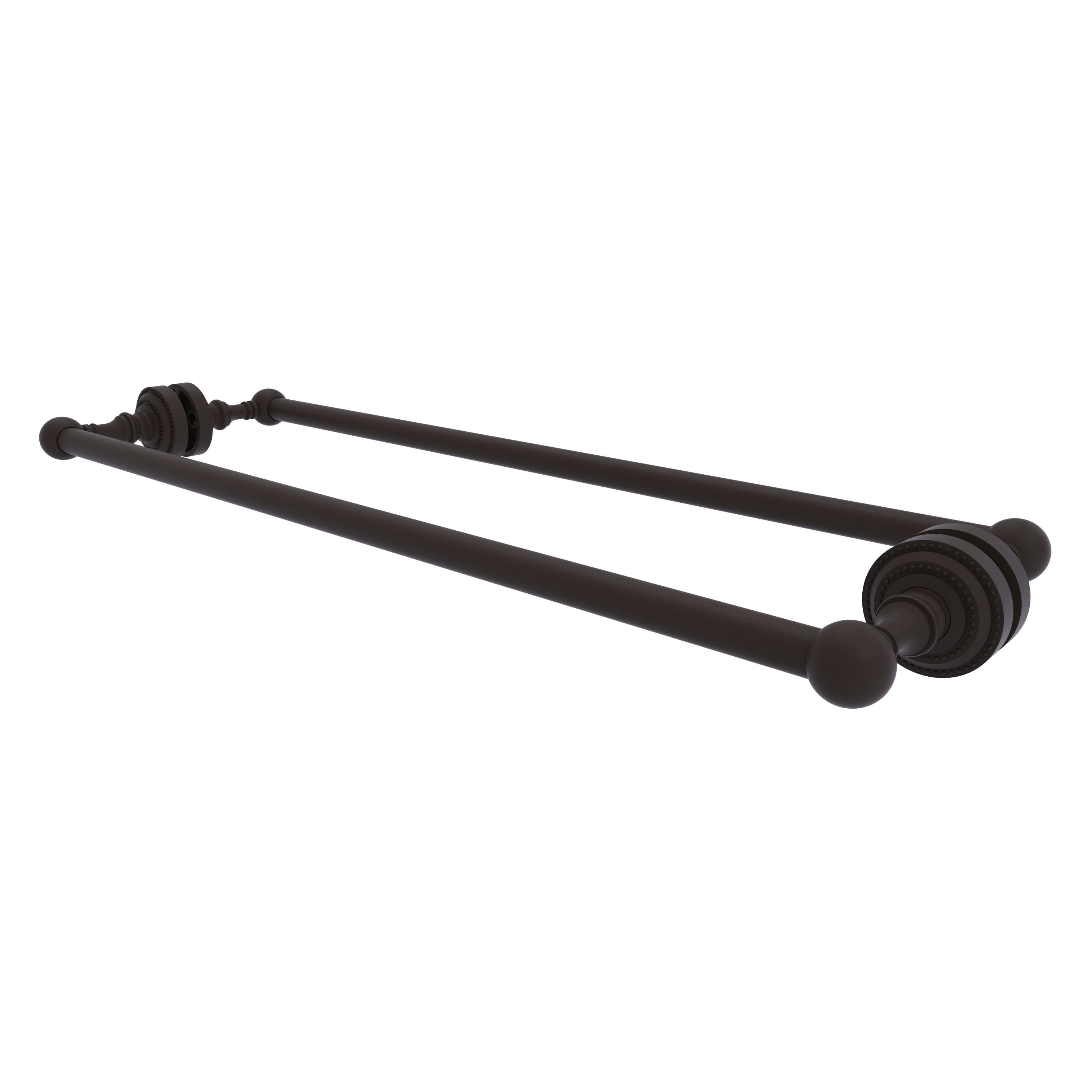 Allied Brass DT-41-BB-24-ORB Dottingham 24-in double Oil-rubbed bronze Wall mount Double Towel Bar