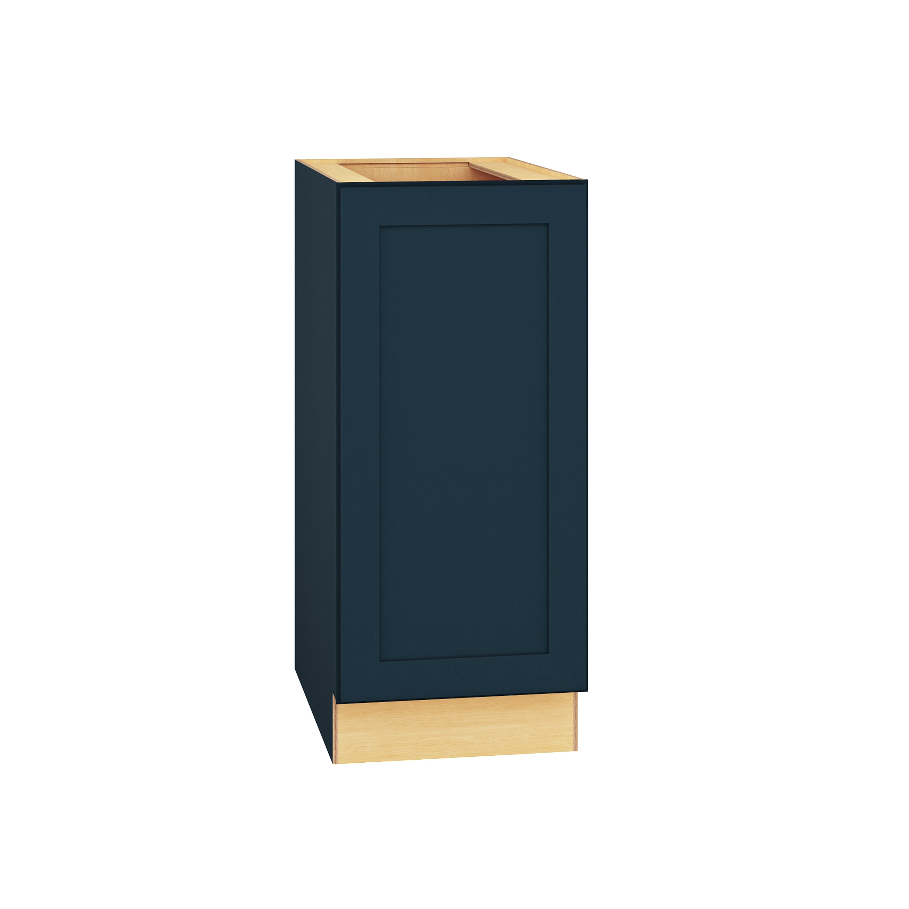 Diamond Express 330 B15FHR Jamestown 15-in W x 34.5-in H x 24-in D Regatta Blue Base Fully assembled Plywood Cabinet (Recessed Panel Shaker)