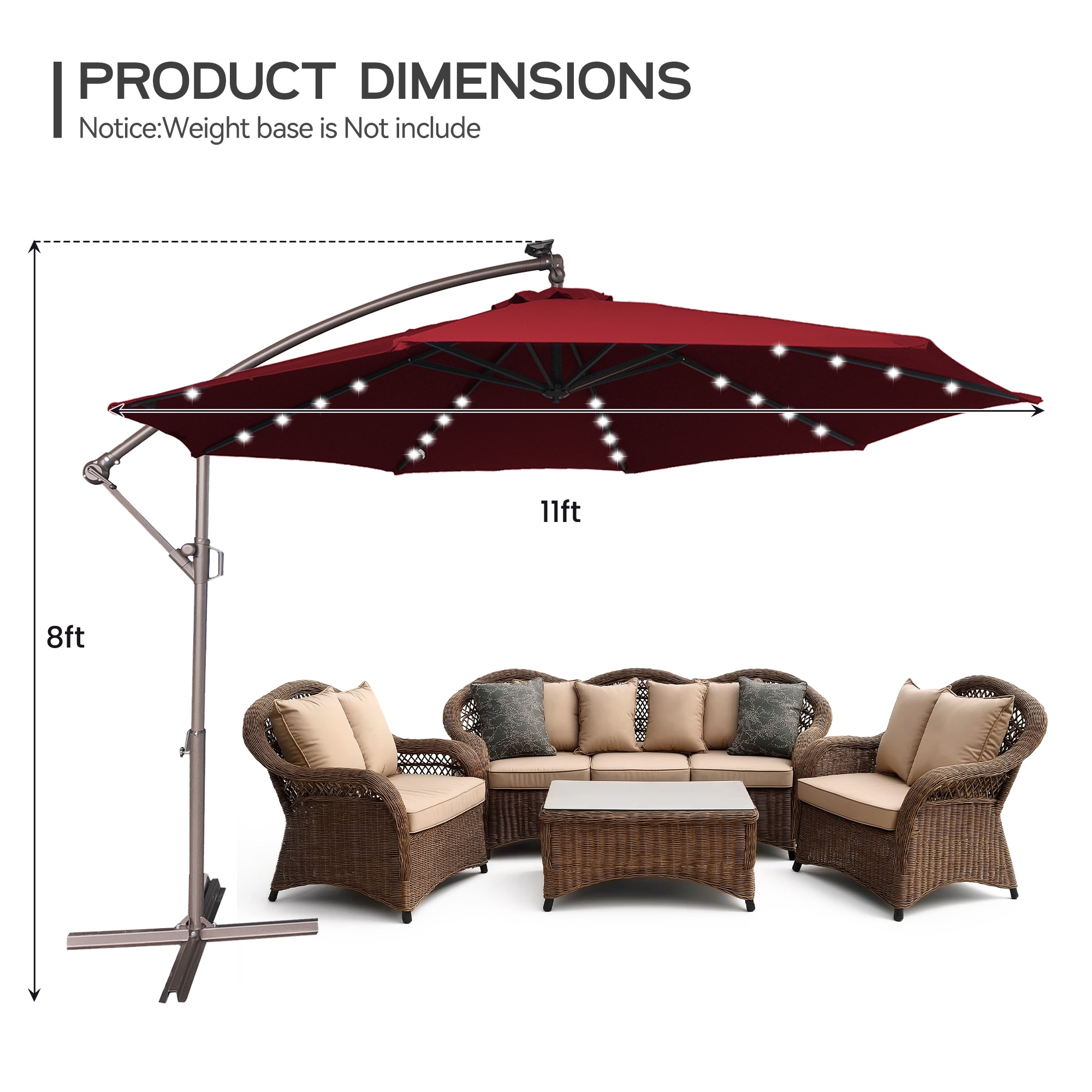 Clihome CLOD01HT1RD1D Umbrellas-2 - View #5