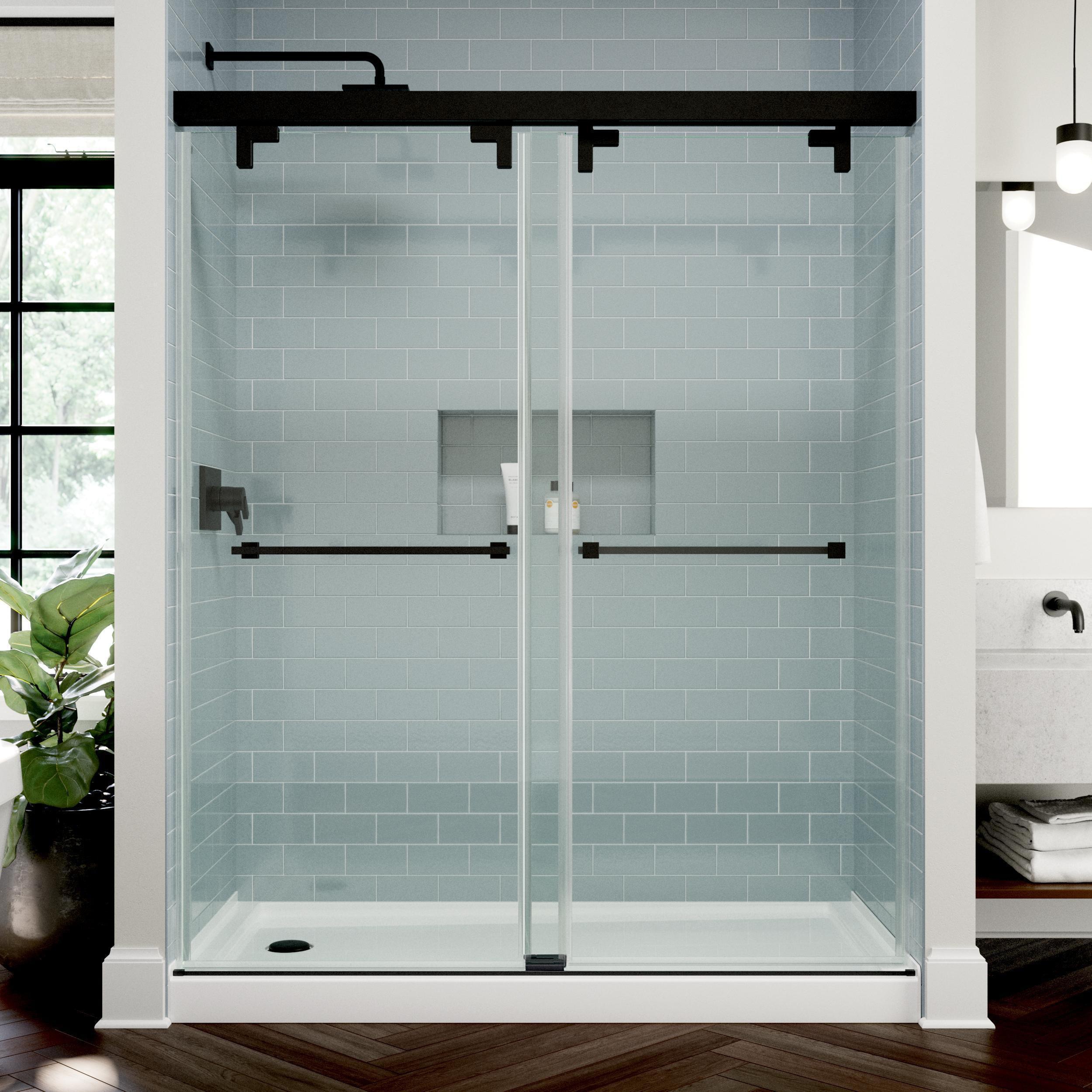 Delta SDGS860-CL-R 30.75-in x 67.5-in Clear 5/16-in Shower Glass panel