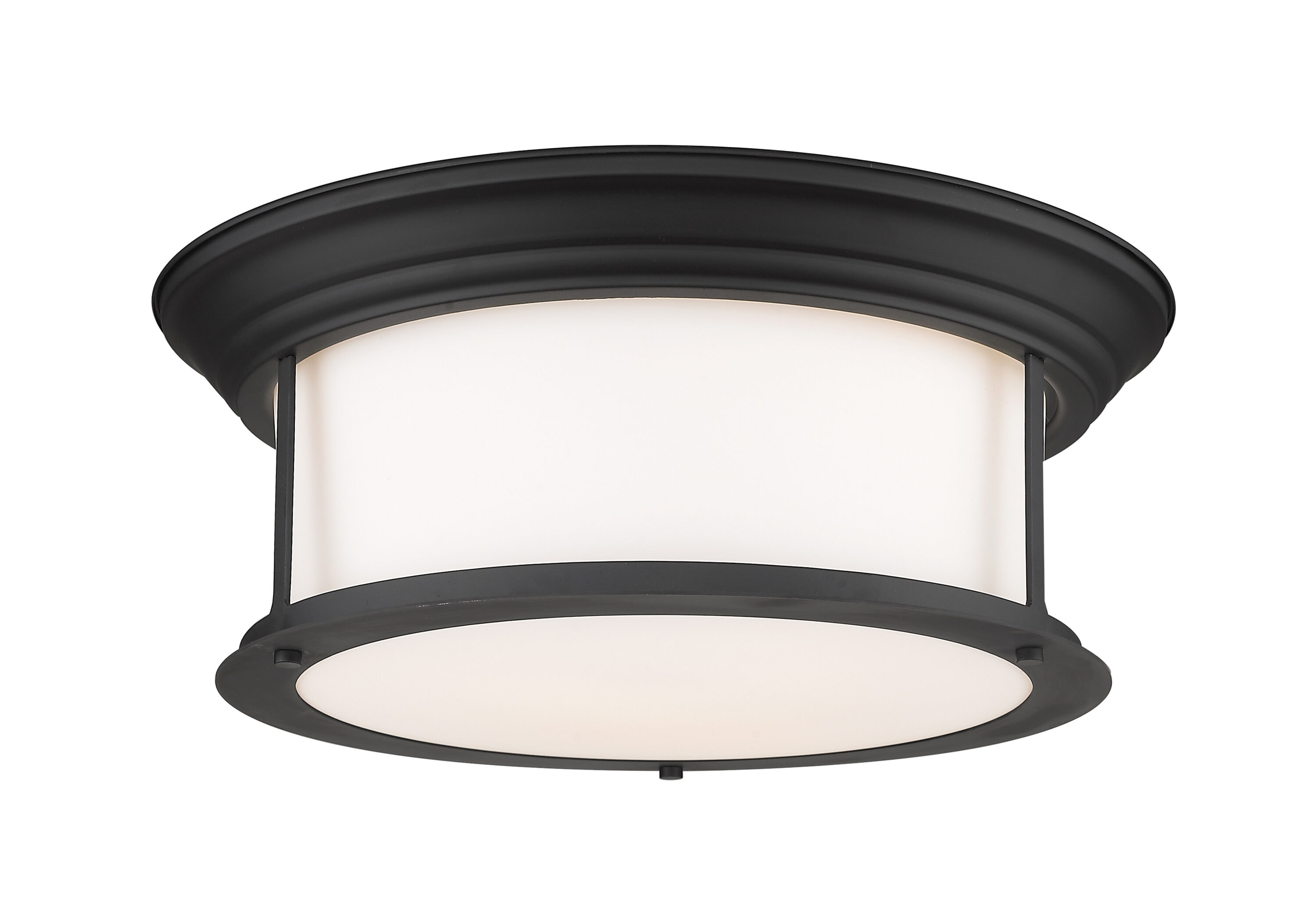 Z-Lite 2011F16-MB Sonna 1 -Light 15.5-in Matte Black Flush Mount Light