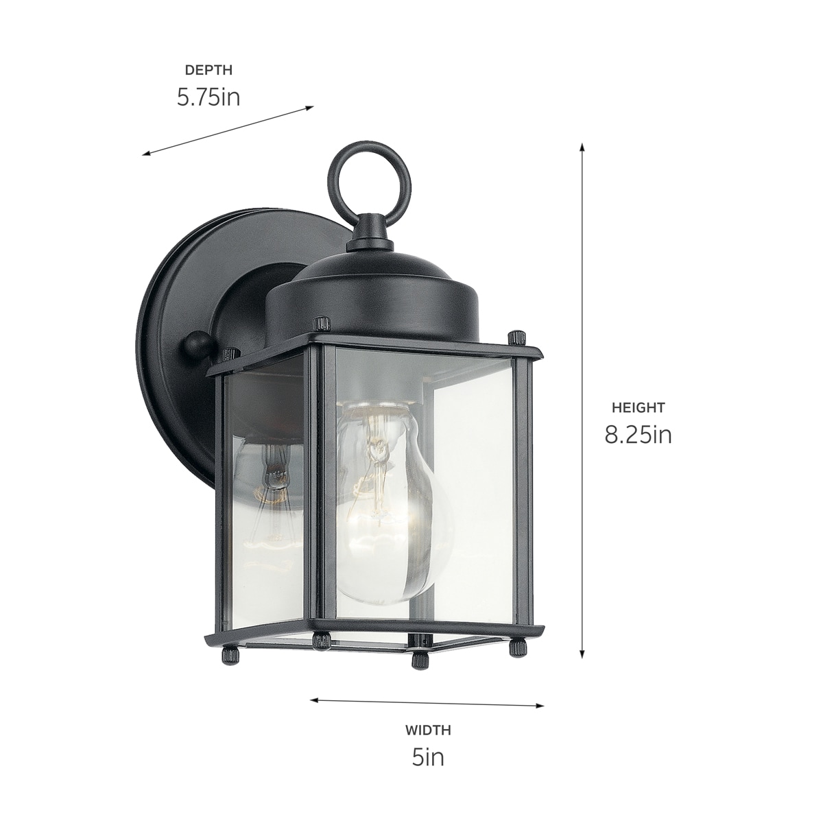 Kichler 9611BK Outdoor-Wall-Lighting - View #6