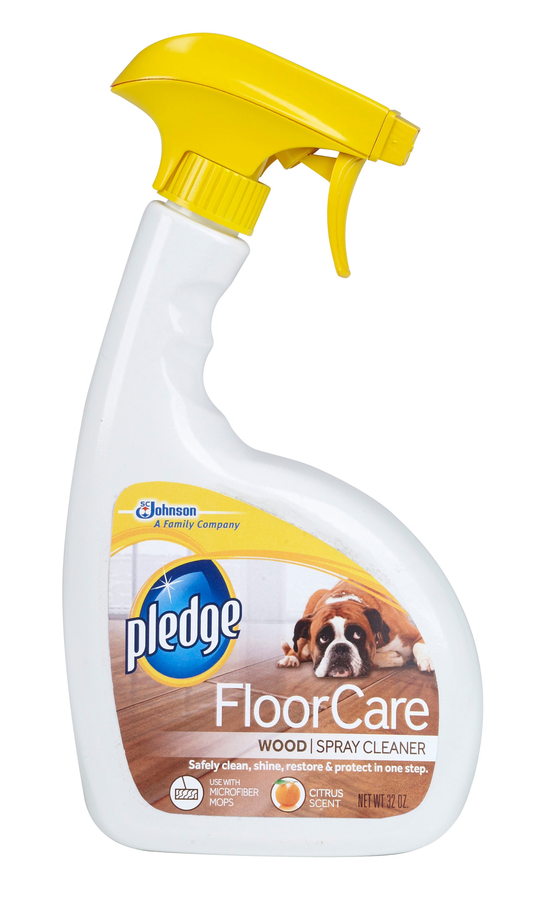 Pledge Tile And Vinyl Floor Cleaner 4 In 1 Fresh Scent 27 Oz Squirt Mop  Shine