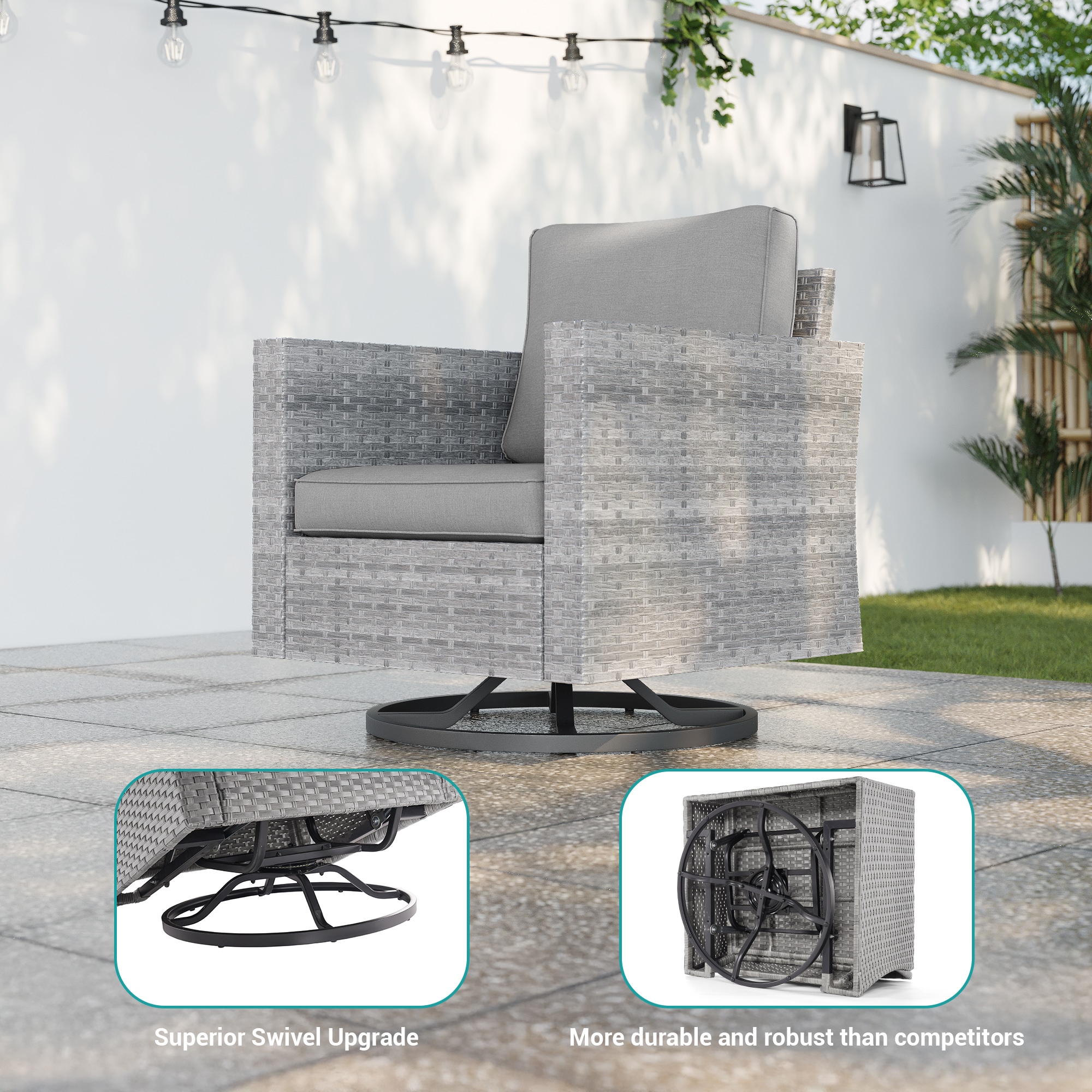 ACEGOSES LW-2R-HGY-T3 Patio-Conversation-Sets - View #3