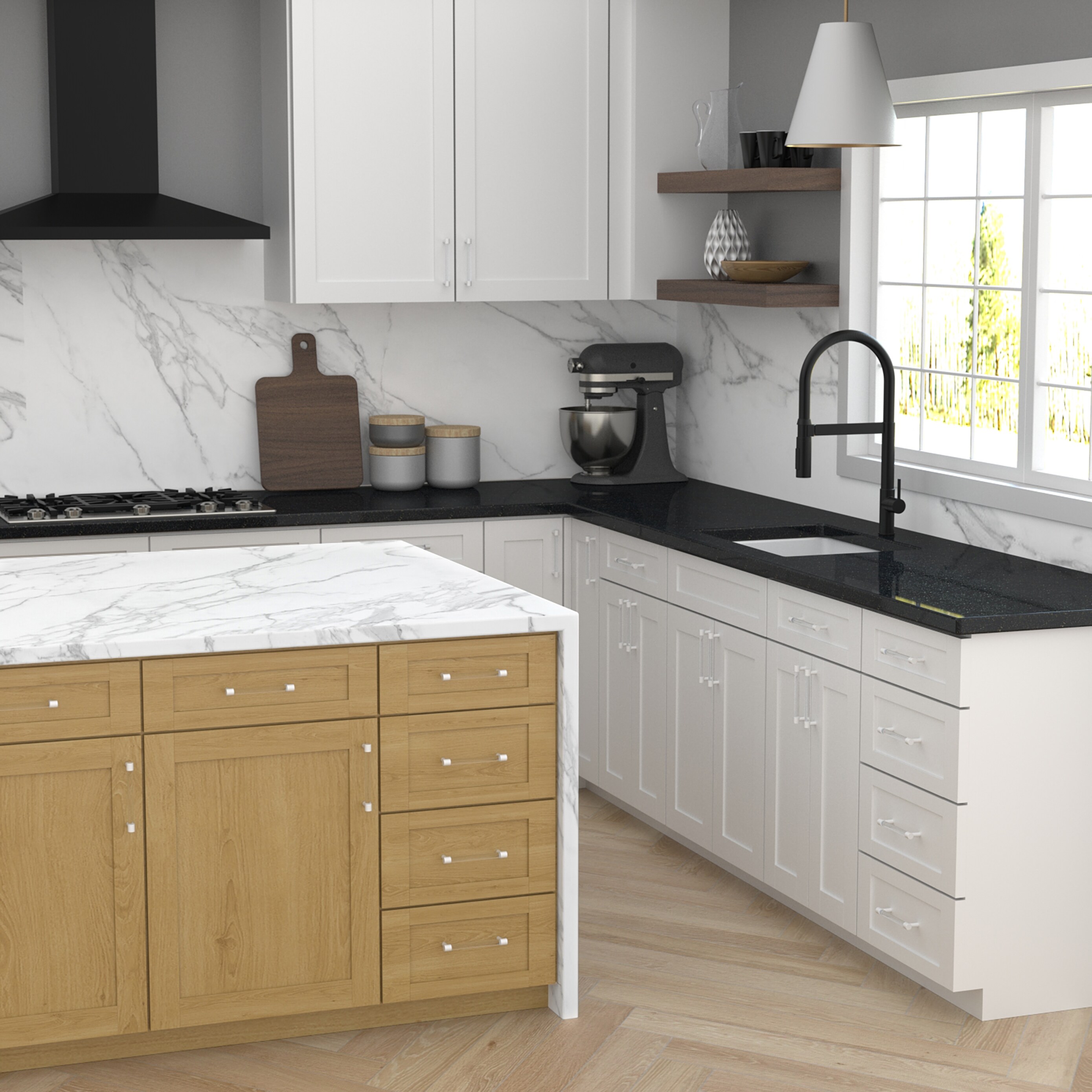 Origin 21 CAB-128-444-WH-6P Cabinet-Pulls - View #7