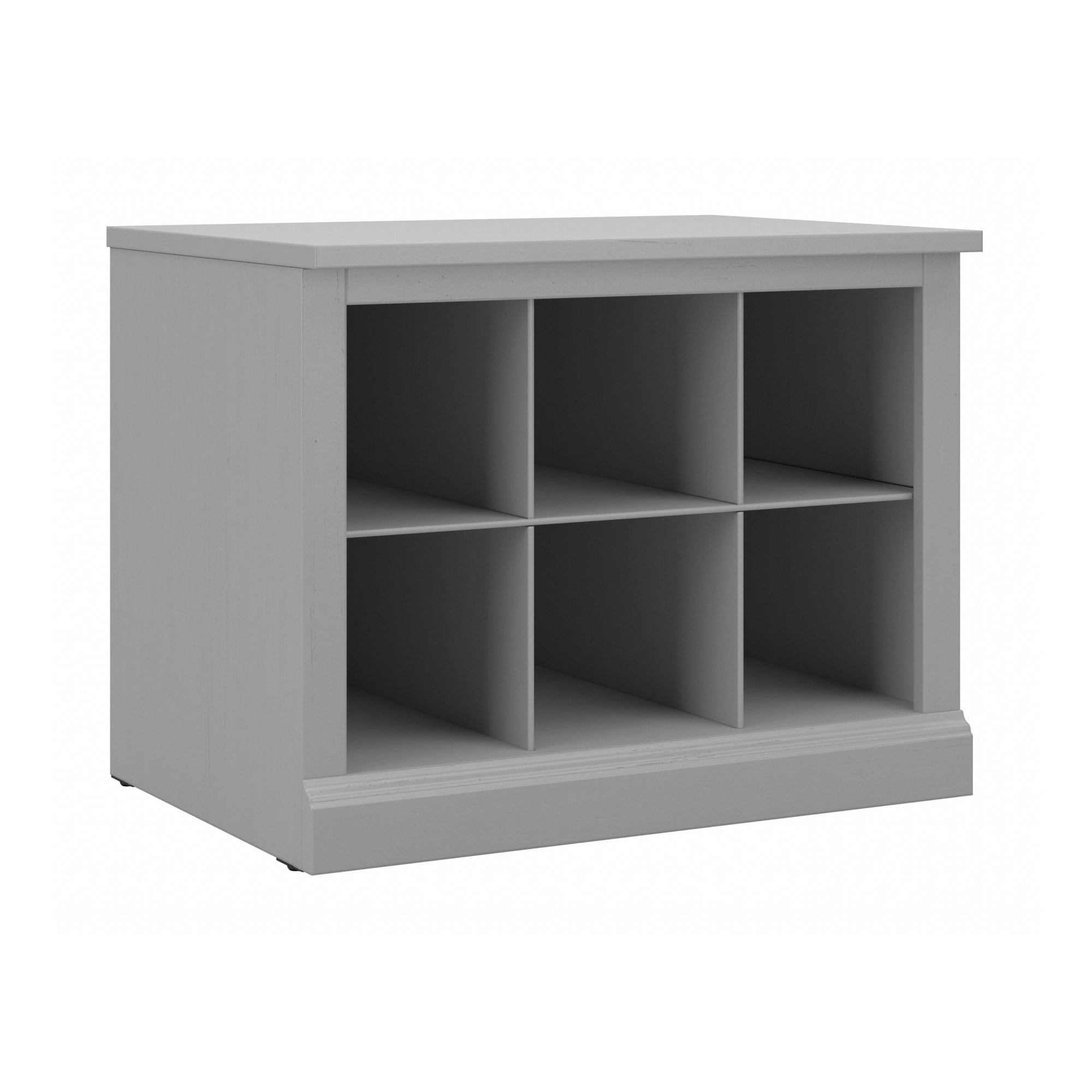 Cape Cod Gray Engineered Wood Entryway Shoe Storage Bench