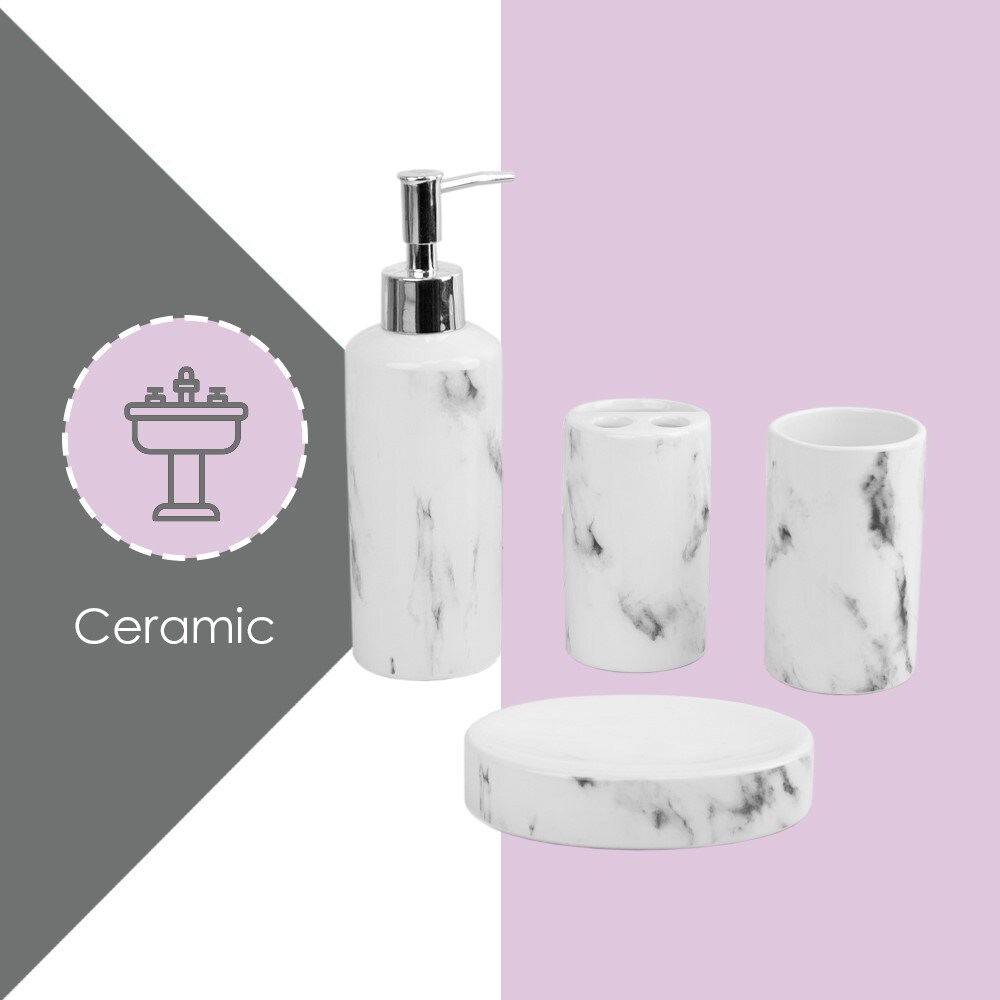 White Ceramic Bathroom Accessories