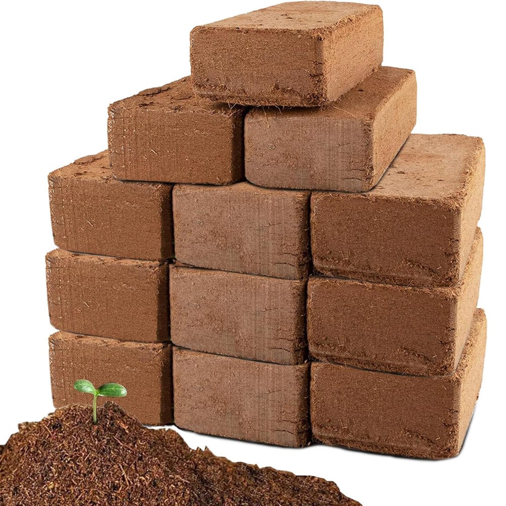EFCUT - Coco Coir Brick Potting Soil Substrate Organic Coconut Coir for Plants Gardening Seed Sta...