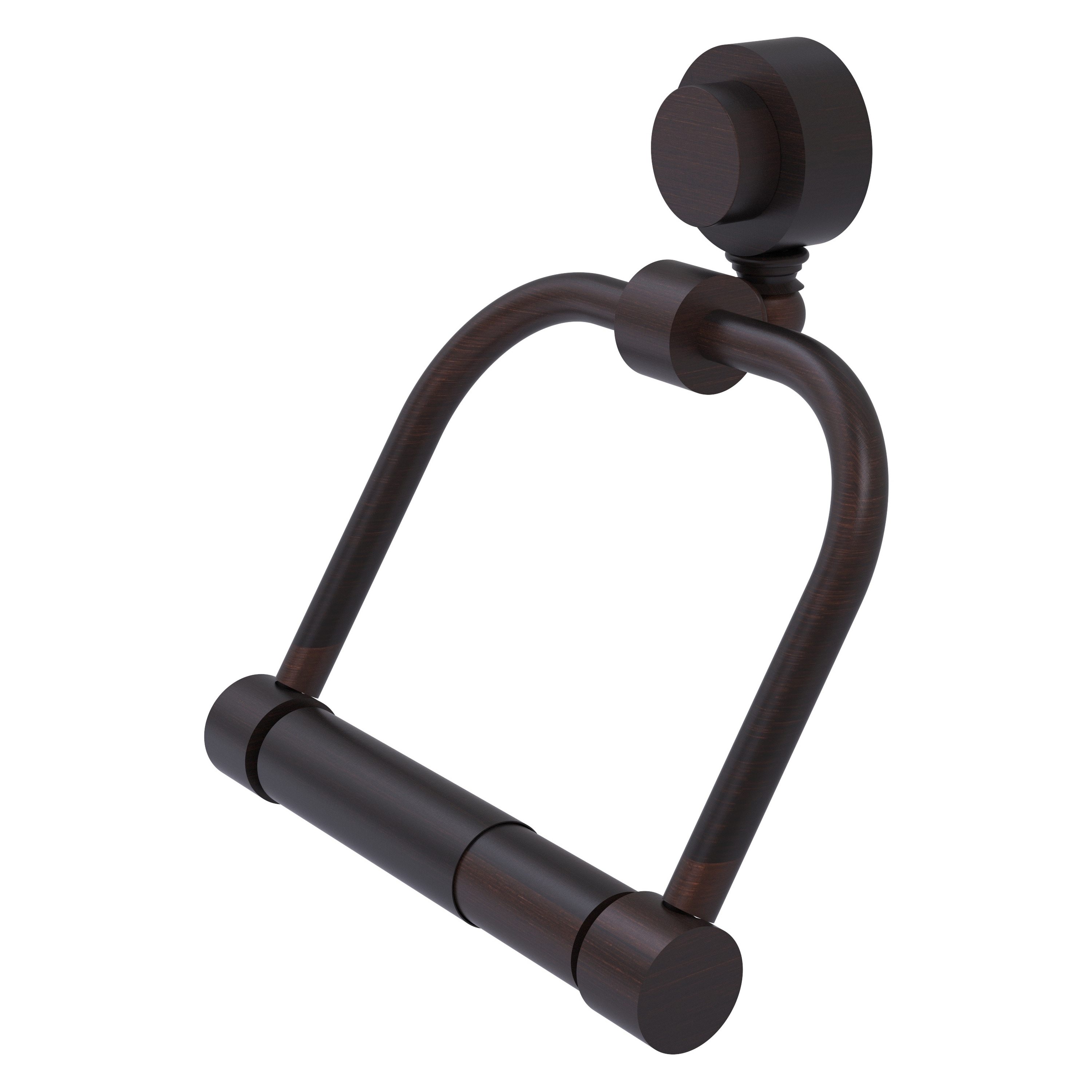 Allied Brass 424-VB Venus Venetian Bronze Wall mount Double post Toilet Paper Holder 1 -Rolls with Storage